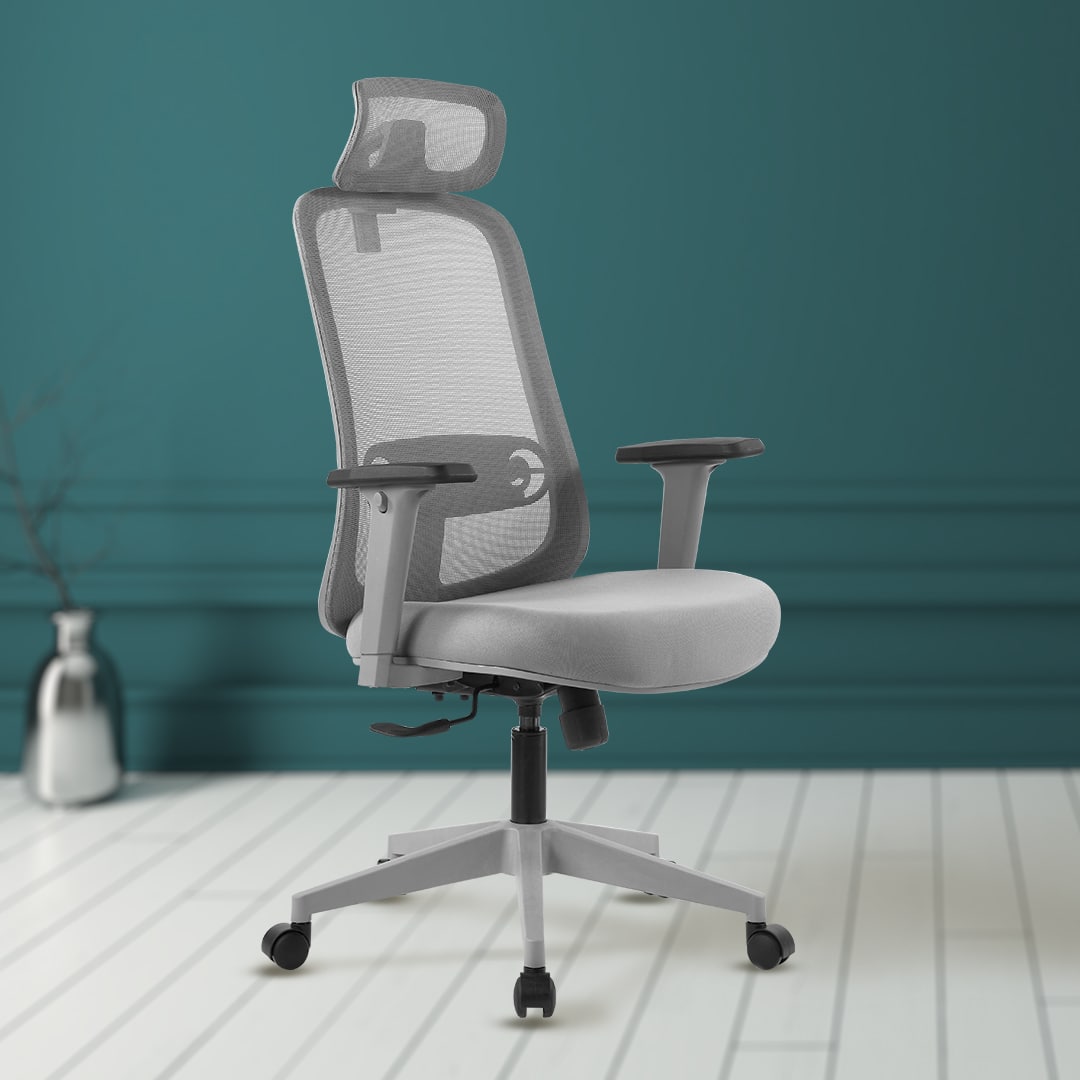Kepler Brooks Opus HB Office Desk Chair in Grey Colour