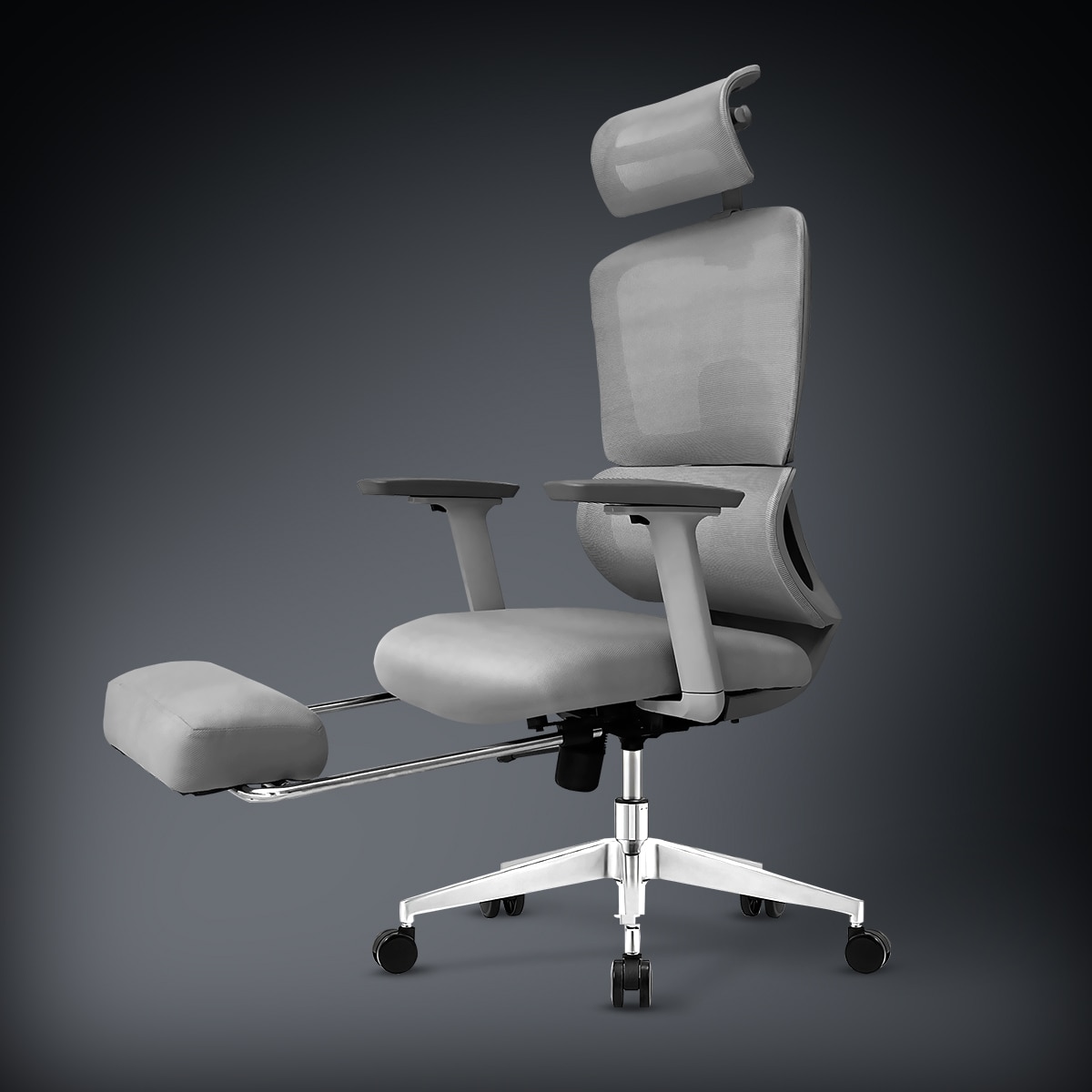 Kepler Brooks Imperia Pro Premium Office Chair in Grey Colour - Kepler Brooks