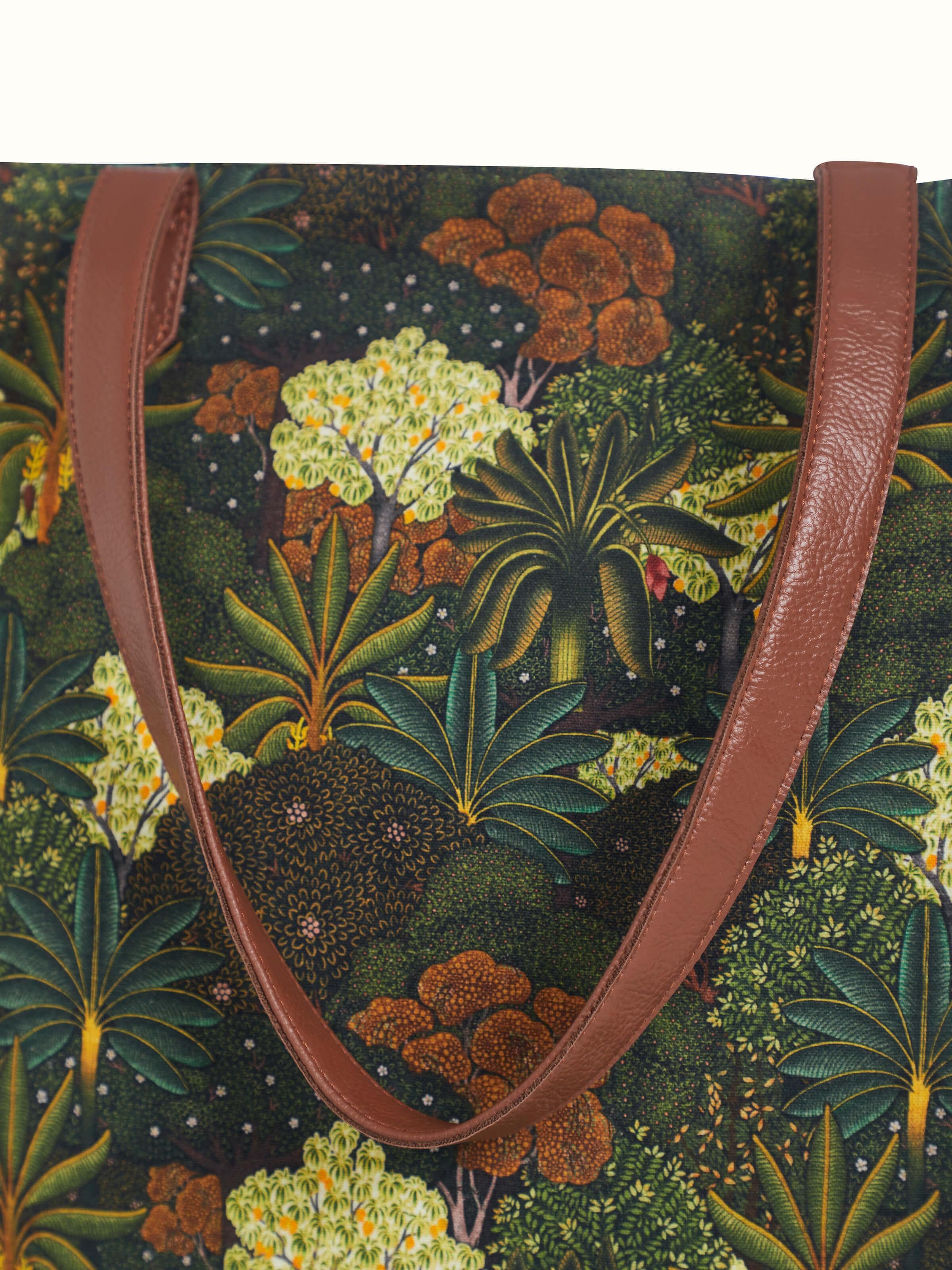 Tote Bag Printed With Designs Inspired By Pichwai Paintings.