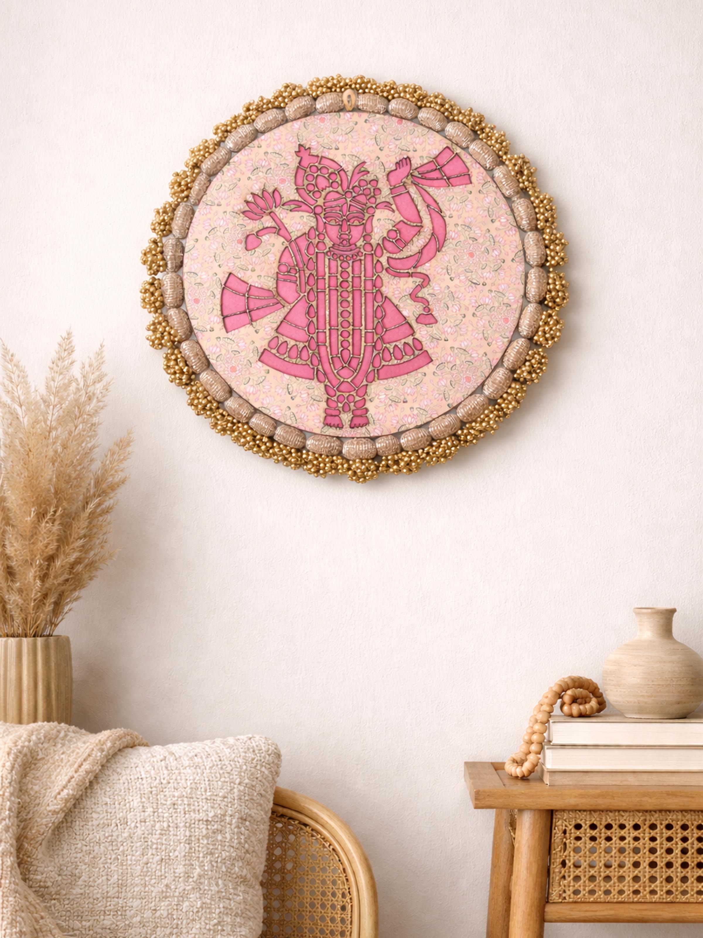 Lifestyle view of Shrinathji Hand Block Print Fabric Pallet