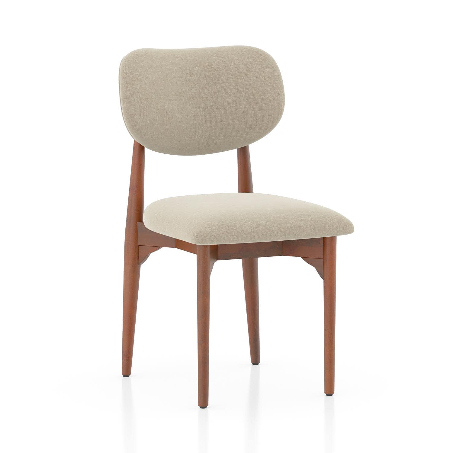 Ollie Solid Wood Dining Chair Set of 2 in Honey Finish