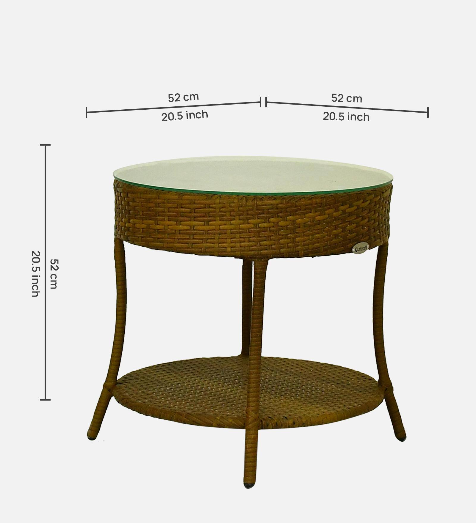 Lismore  Wicker Table And Chair Set In Beige Brown Dual Tone Finish