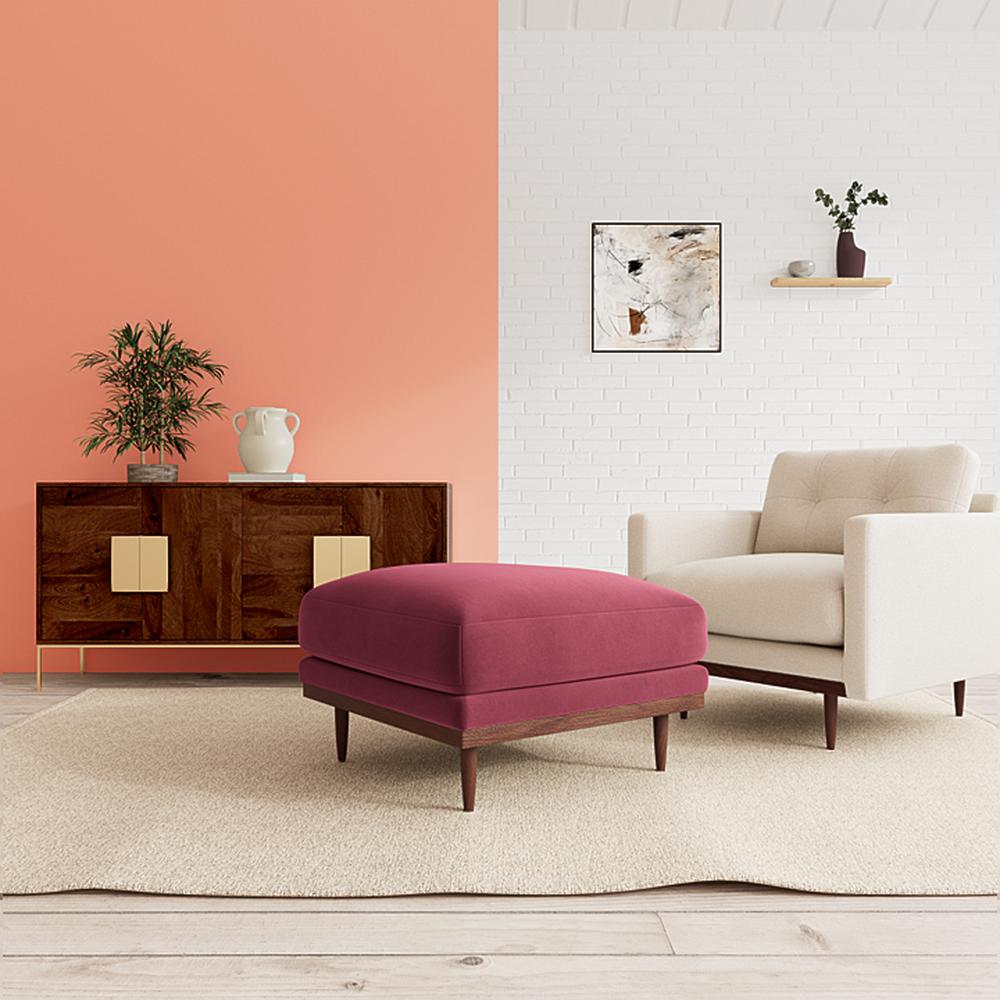 Klee Ottoman Color in Maroon