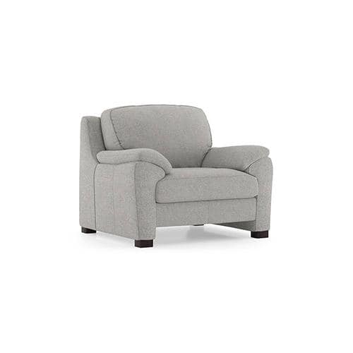 Farina Essential 1 Seater Fabric Sofa in Vapour Grey Colour