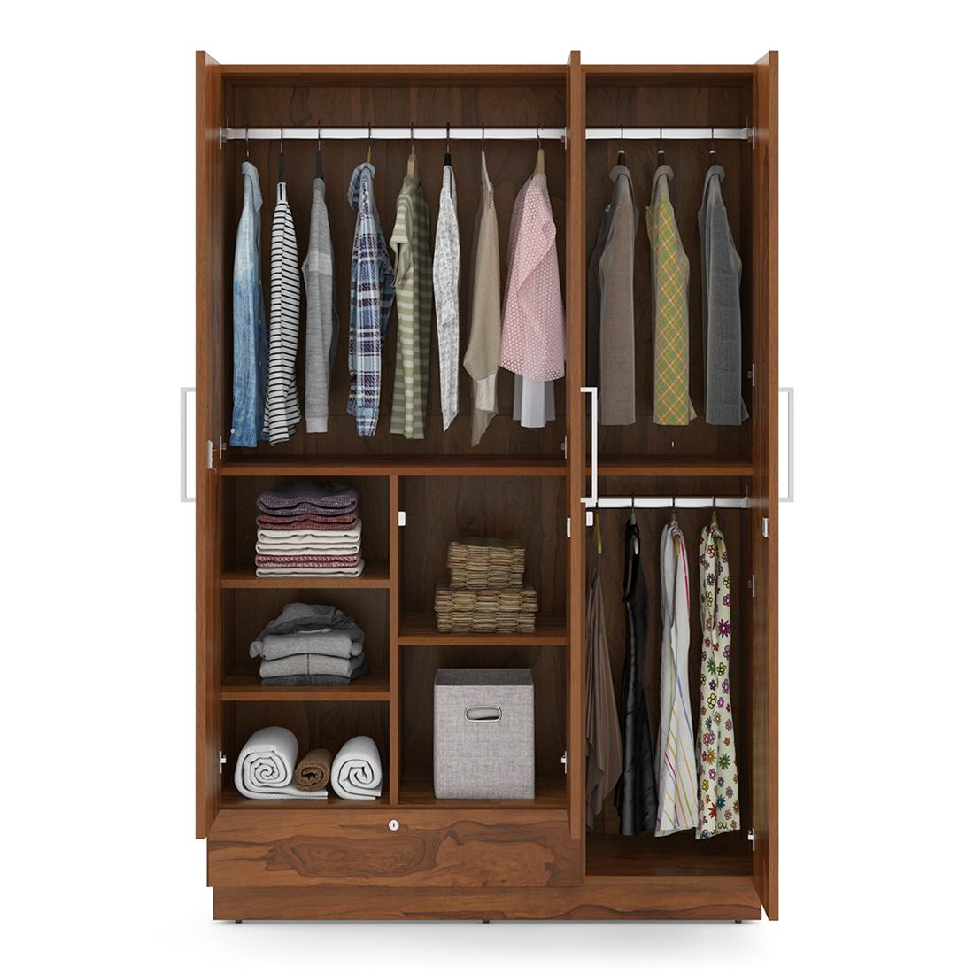 Bocado 3 Door Wardrobe in Sheesham Finish