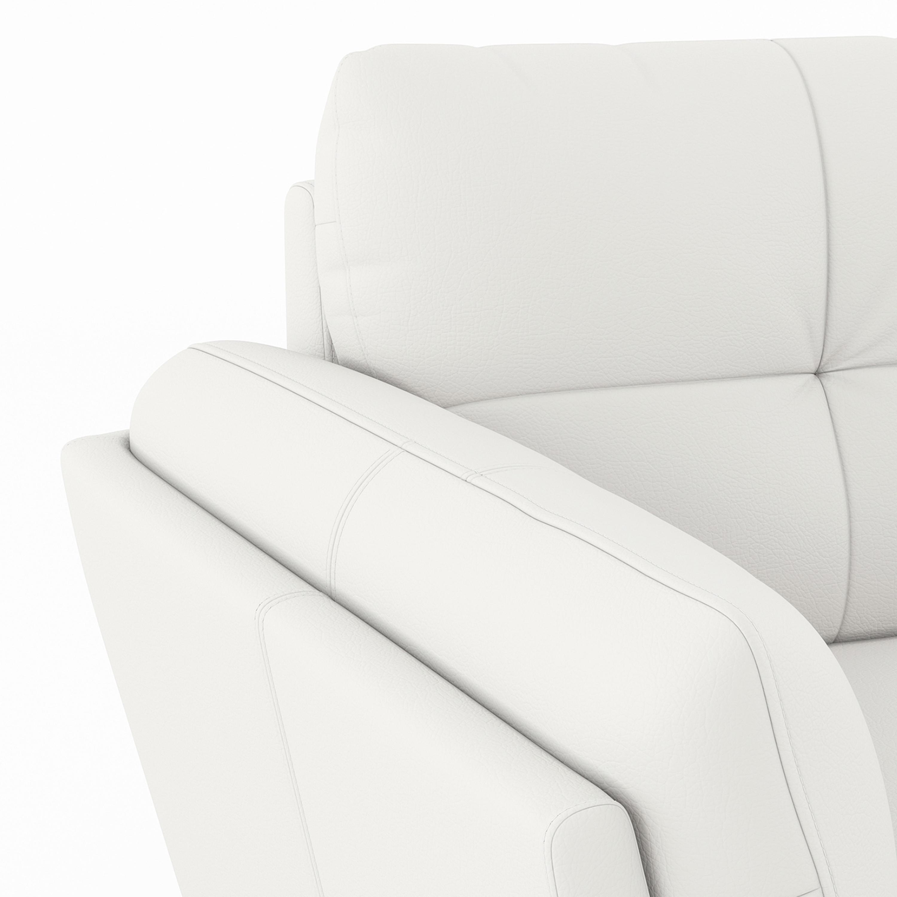 Vetra 2 Seater Leather Sofa In White
