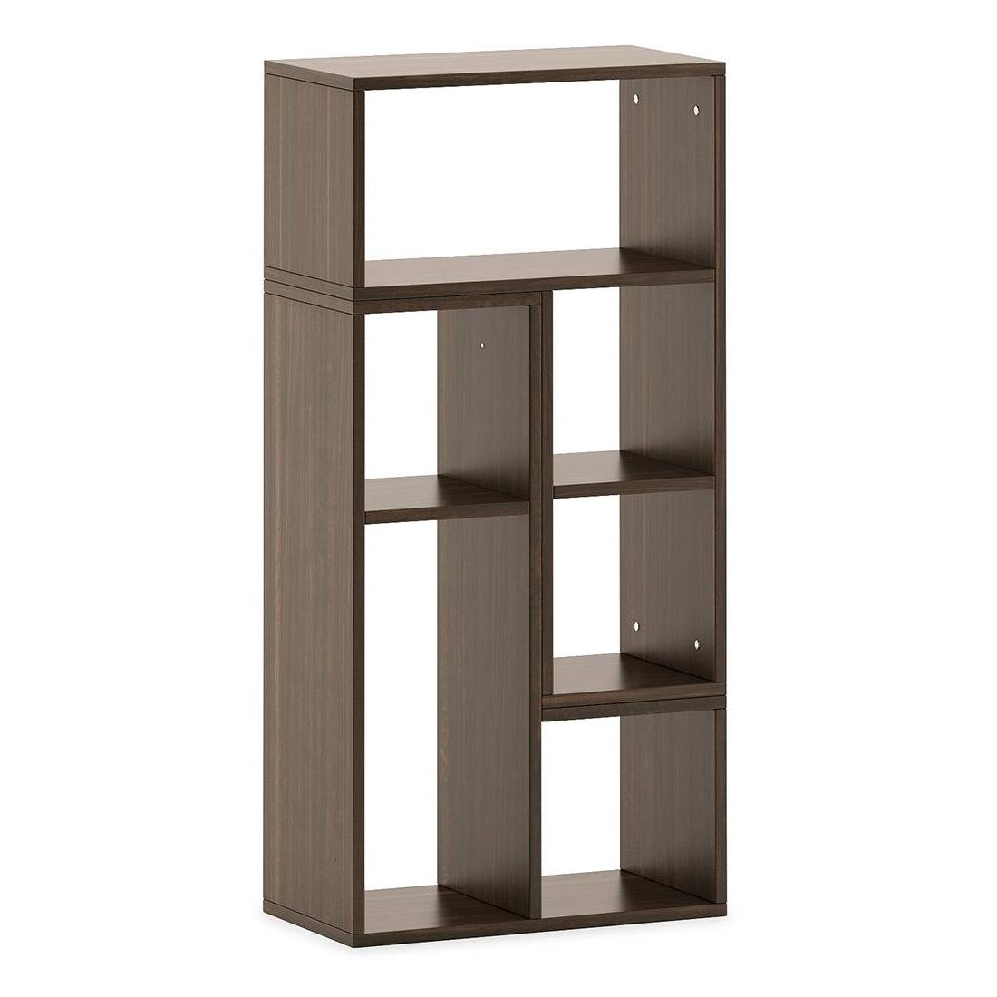 Hayden Engineered Wood Bookshelf in Californian Walnut Finish