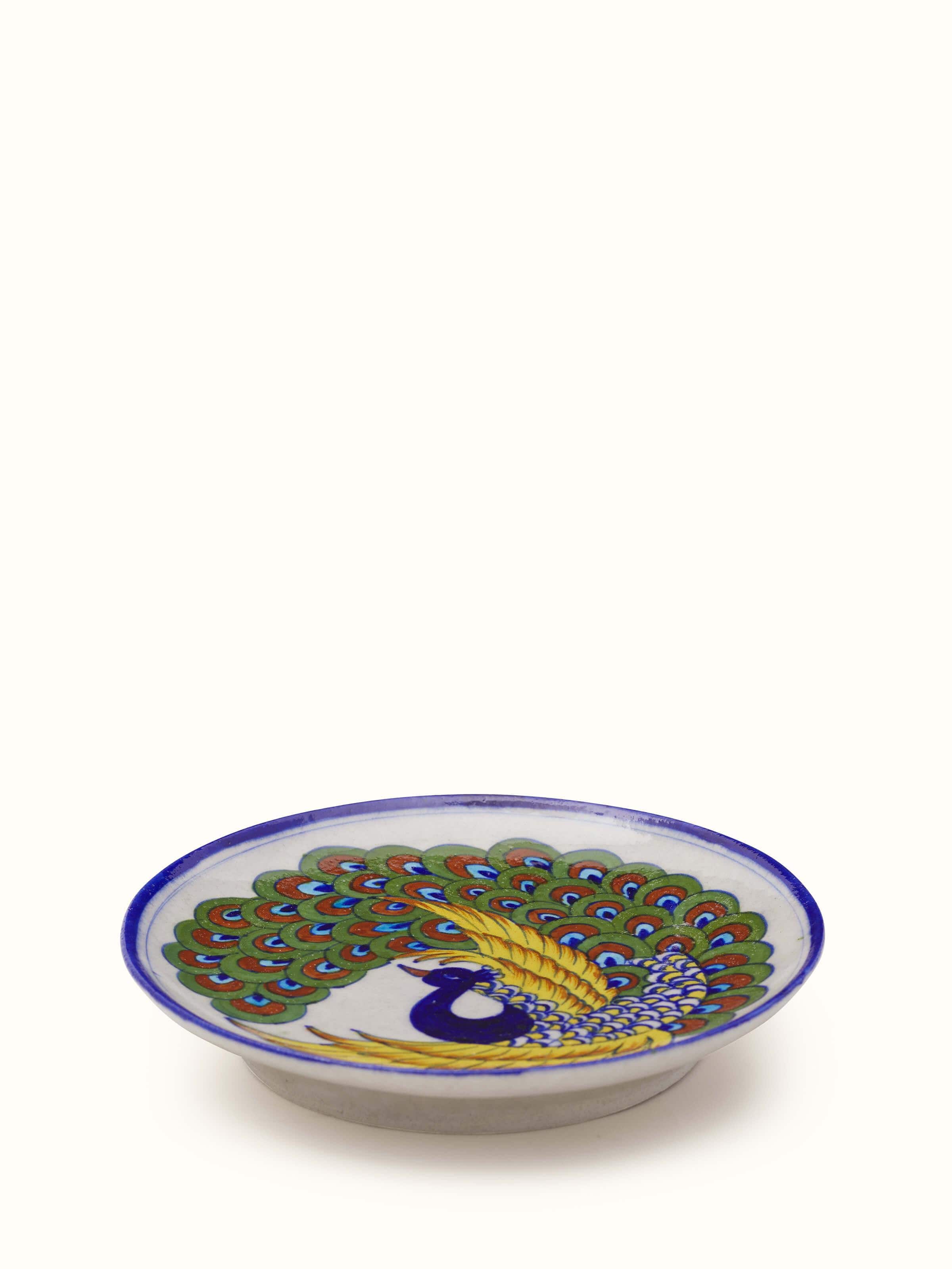 Blue Pottery Ceramic Decorative Plate