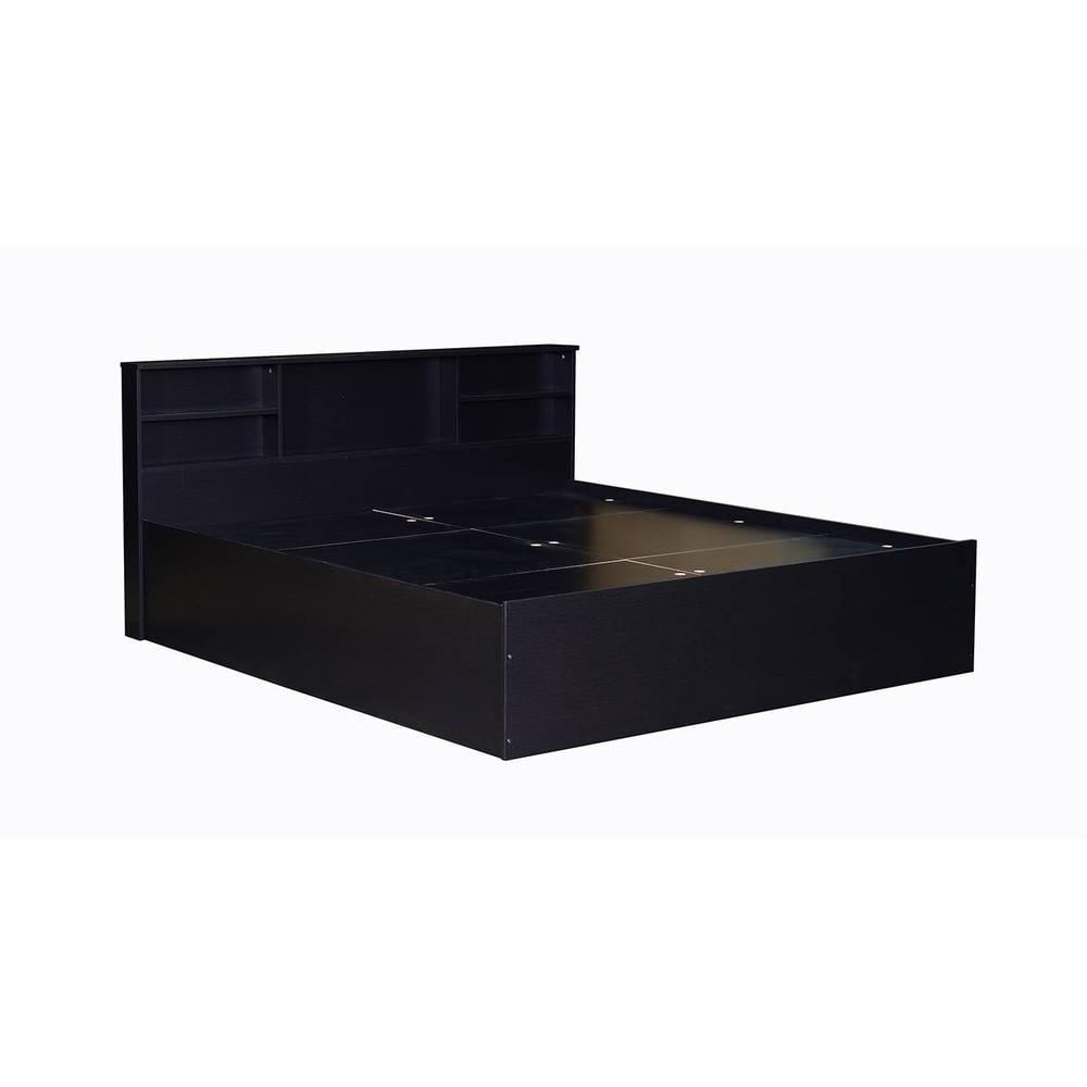 Pheme Engineered Wood Queen Size Drawer Storage Bed In Laminate Finish