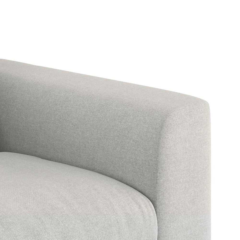 Chelsea Left Aligned 3 Seater Sectional Fabric Sofa (Vapour Grey)