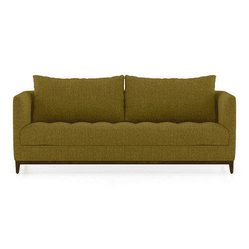 Florence Premium 3 Seater Fabric Sofa in Olive Green Colour