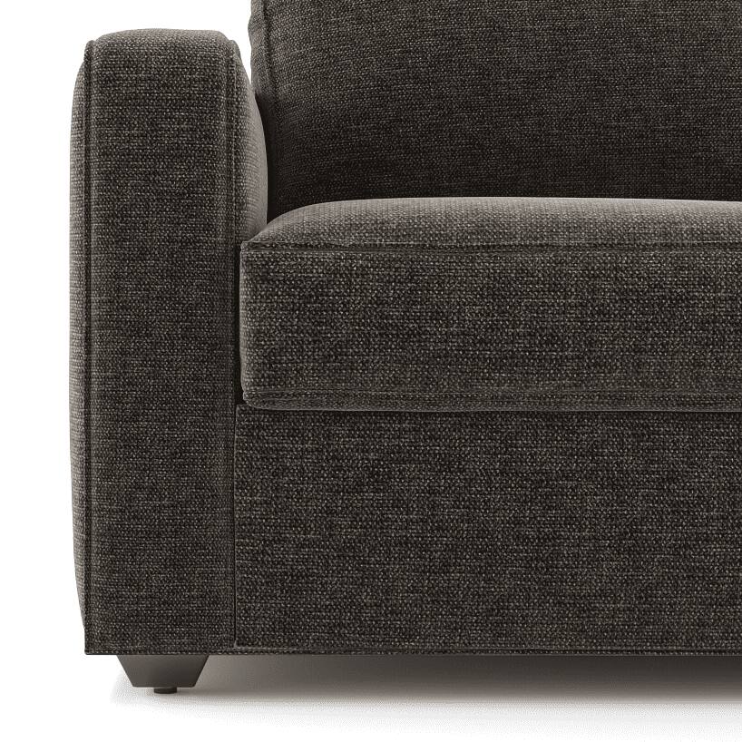 Apollo Compact Sofa Set (Colour : Smoke Grey, Cushion : Hard, Back Type : Regular, Seater : 3+1+1)