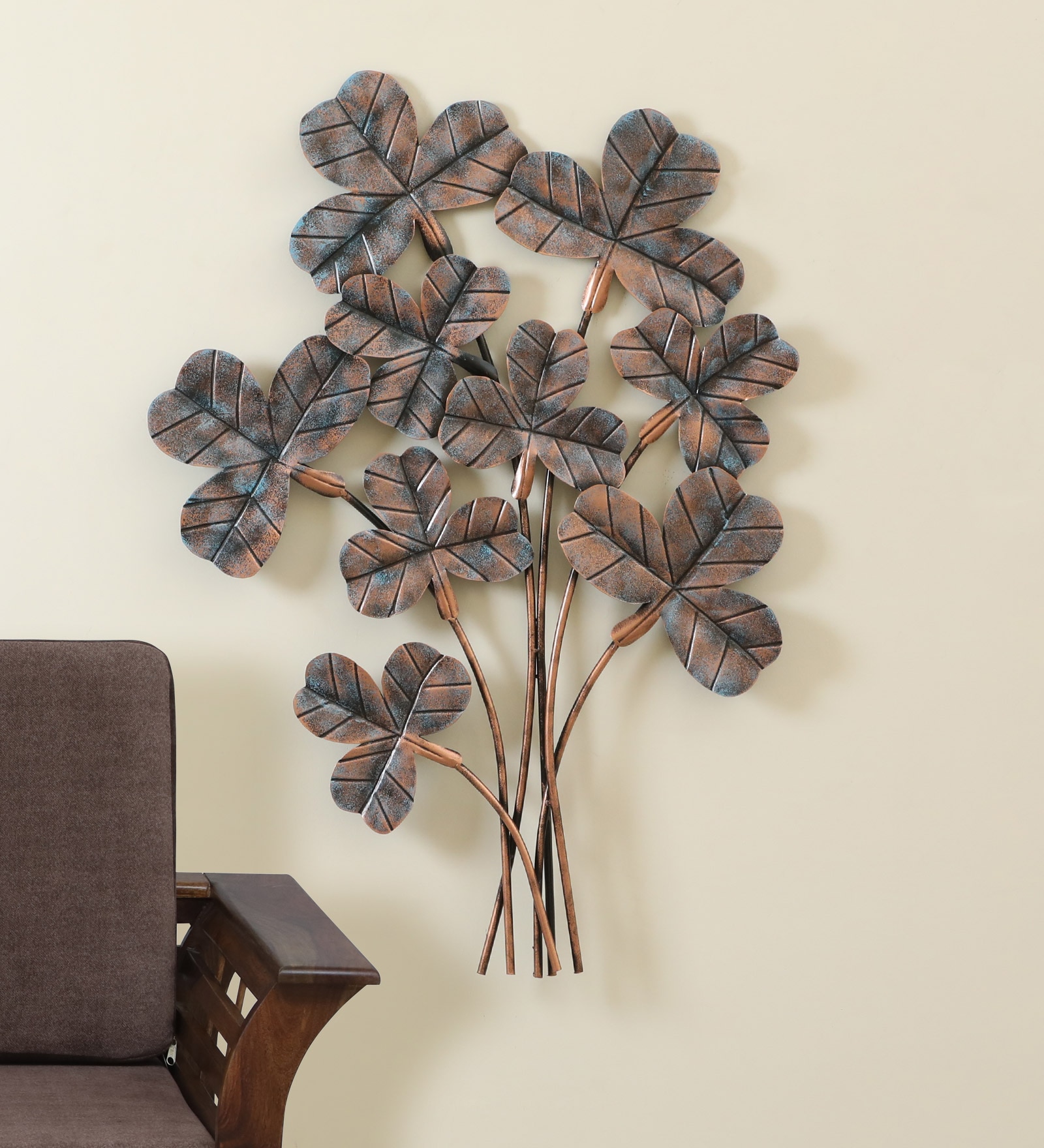 W-Jane Abstract Metal Wall Decor in Multicolor Set of 1