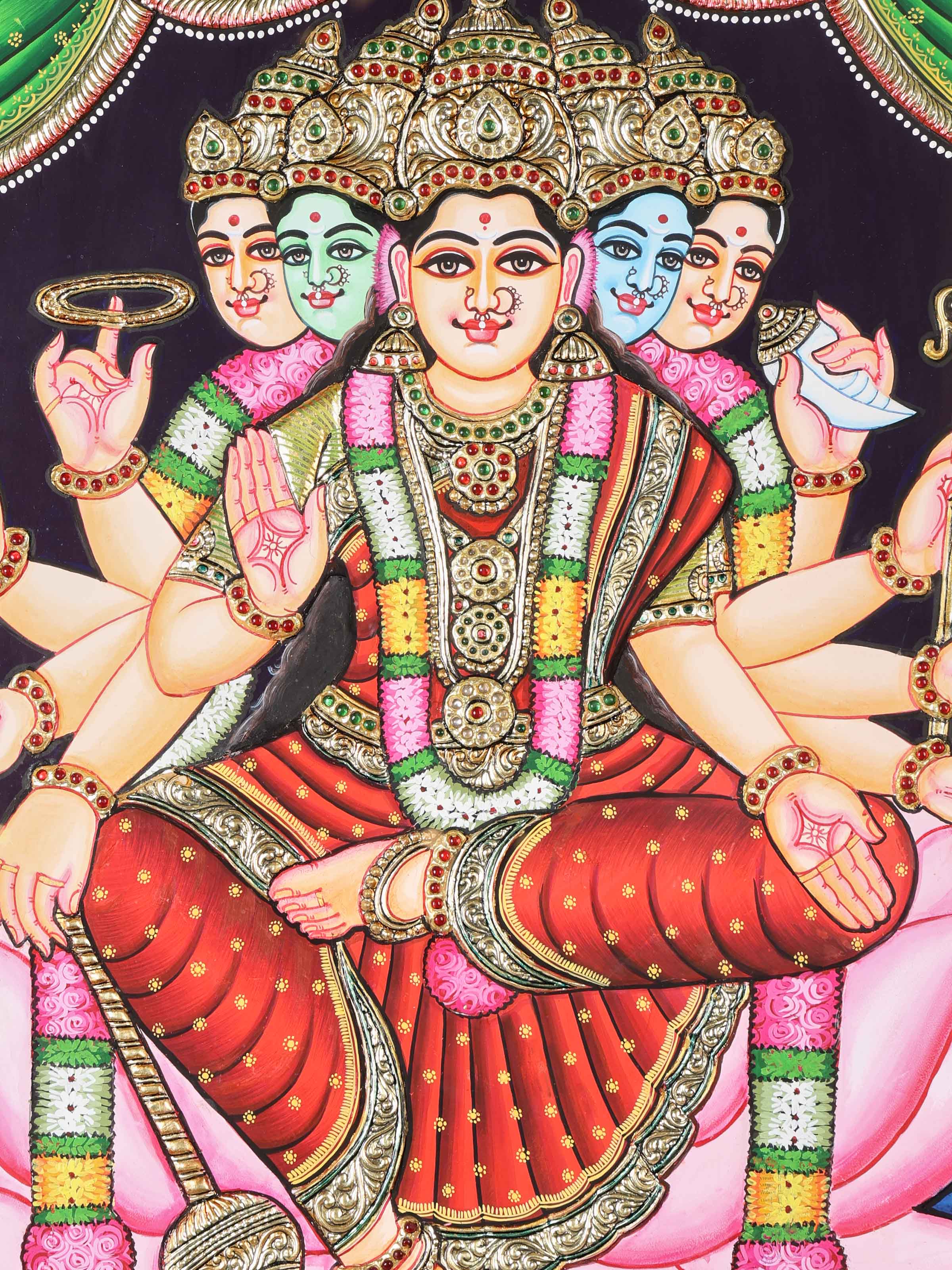 Gayatri Devi Thanjavur Painting