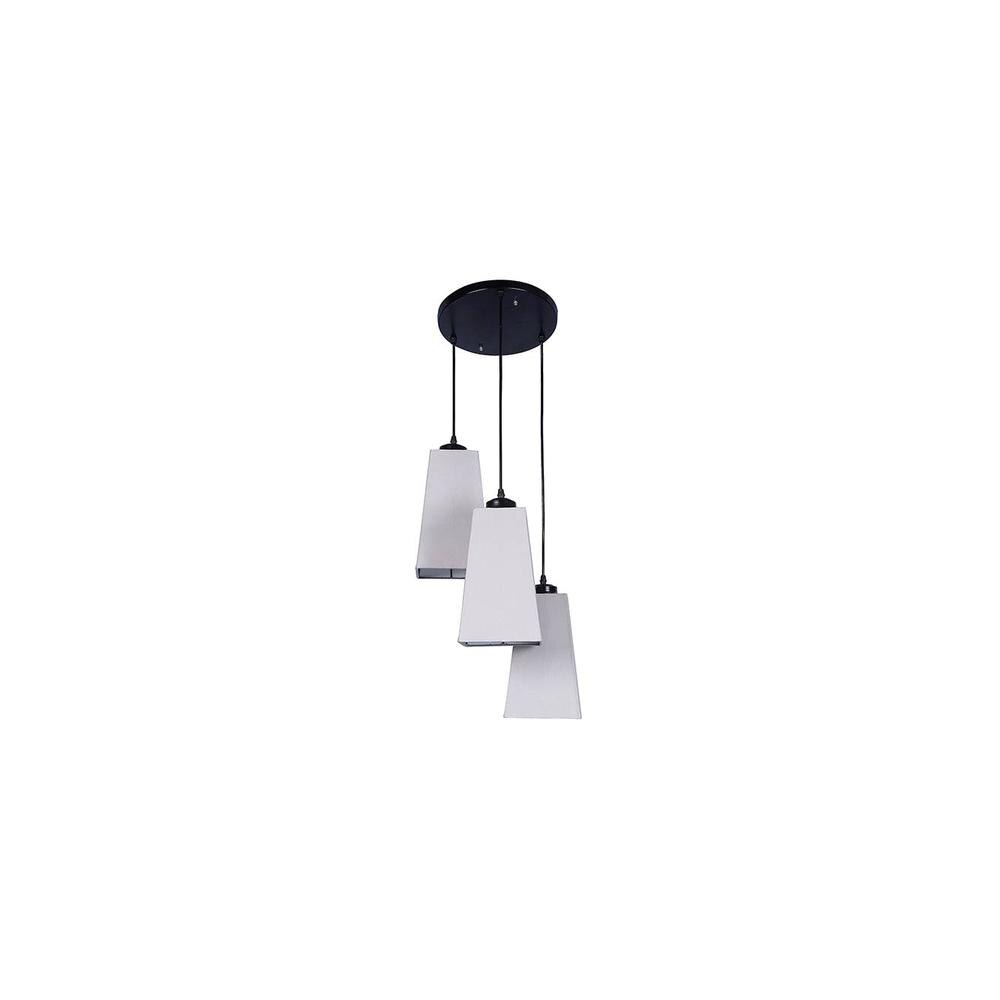 Allen Grey Fabric Cluster Hanging Light