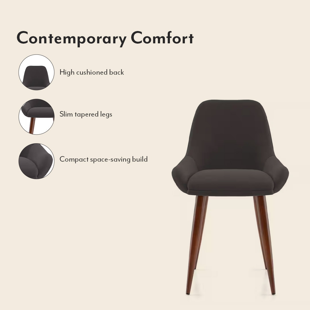 Rickman Fabric Accent Chair in Matty Grey Colour