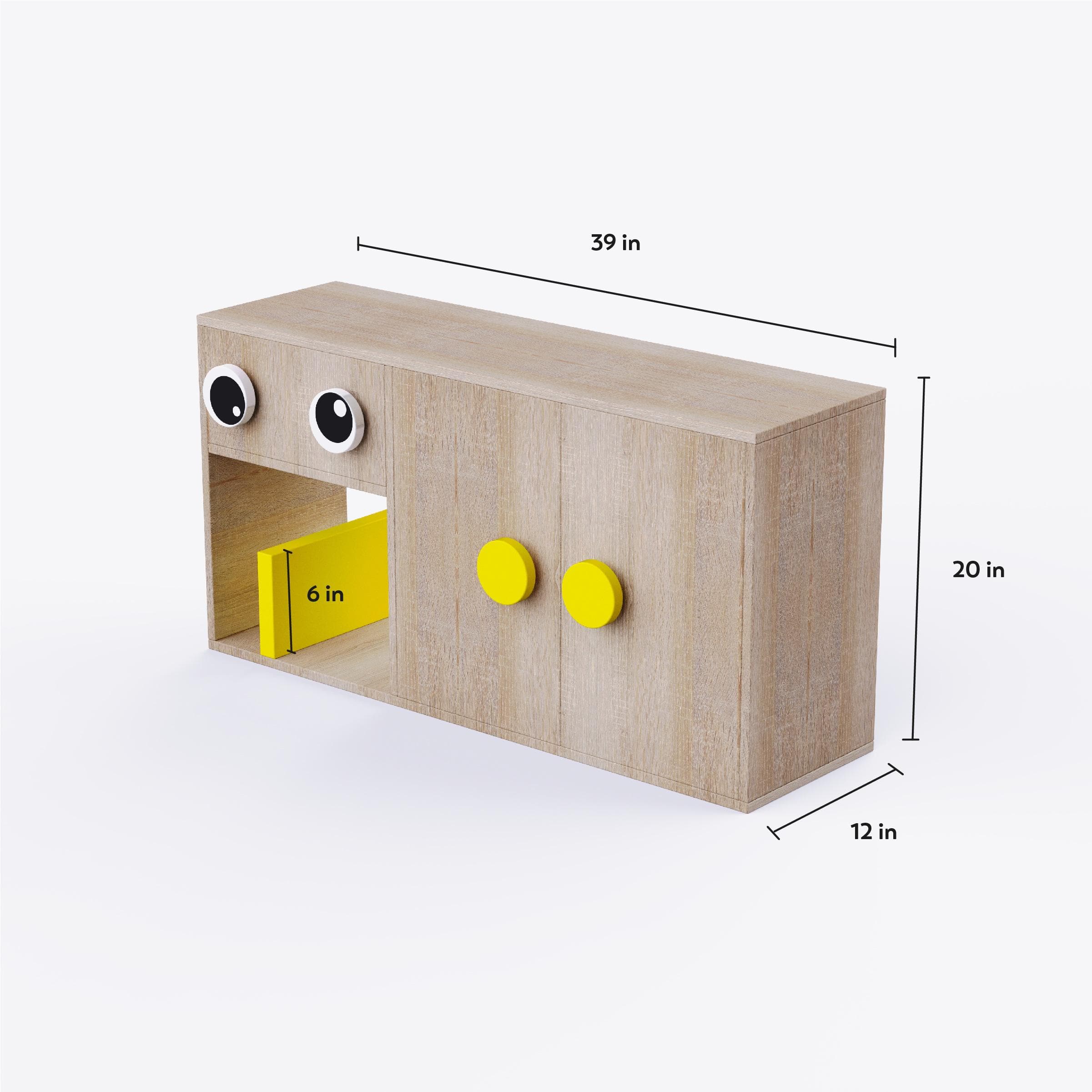 Big Nino Storage Unit In Oak Colour