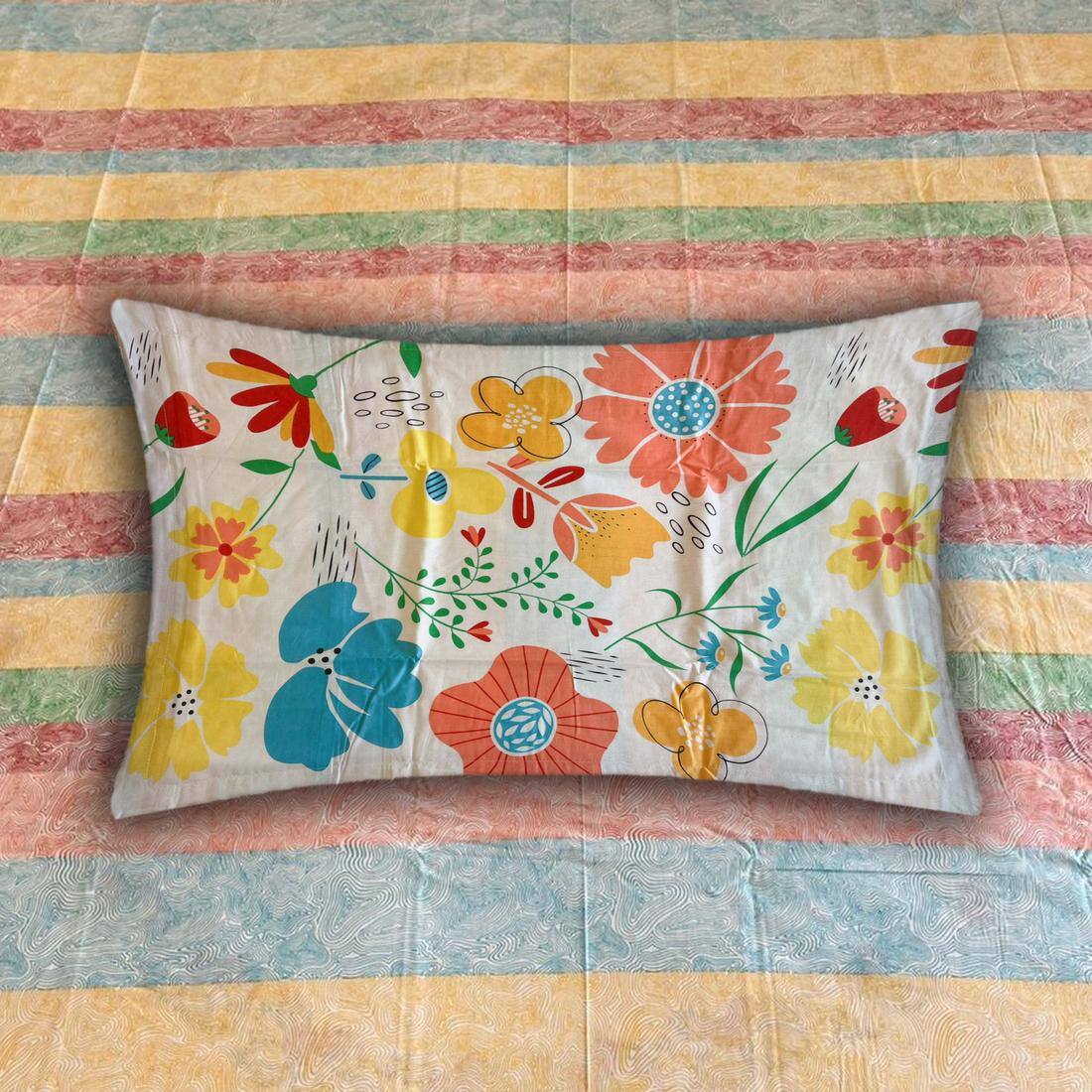 Threads Silky Touch Premium Super Double Queen Size Flat Bedsheet 254 x 230 cms