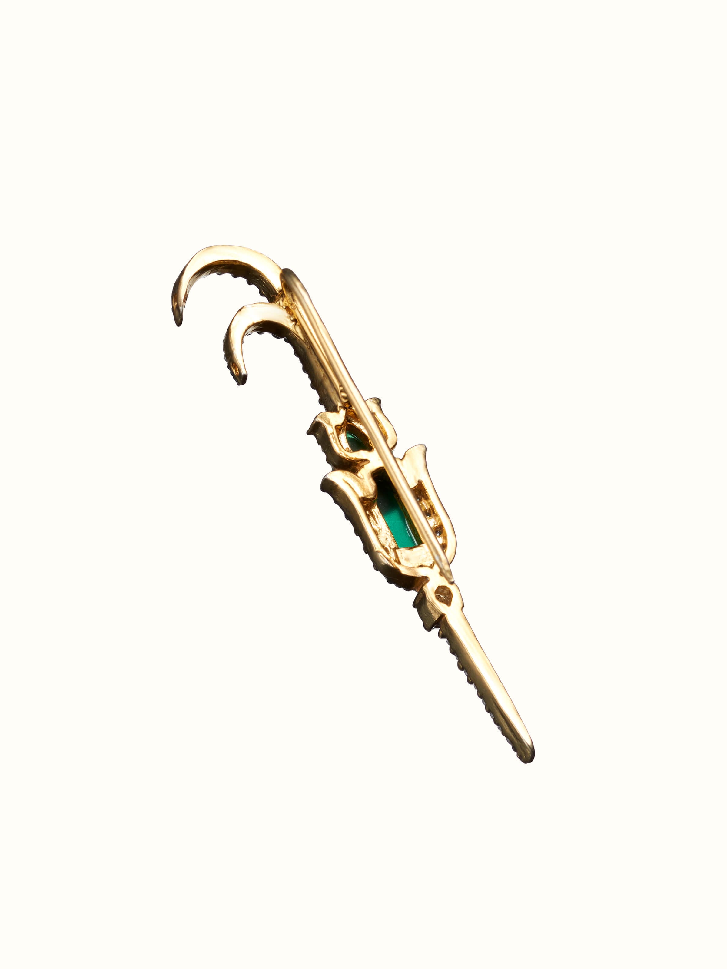 Silver Smithing Yellow Gold Brooch Pin