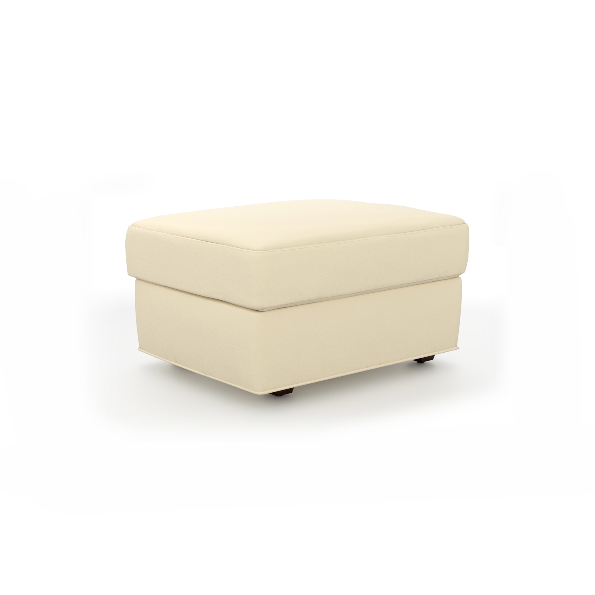 Apollo Compact Sofa (Colour : Cream, Cushion : Soft, Seating Capacity : Left Aligned 2 Seater + Left Aligned Chaise + Ottoman)