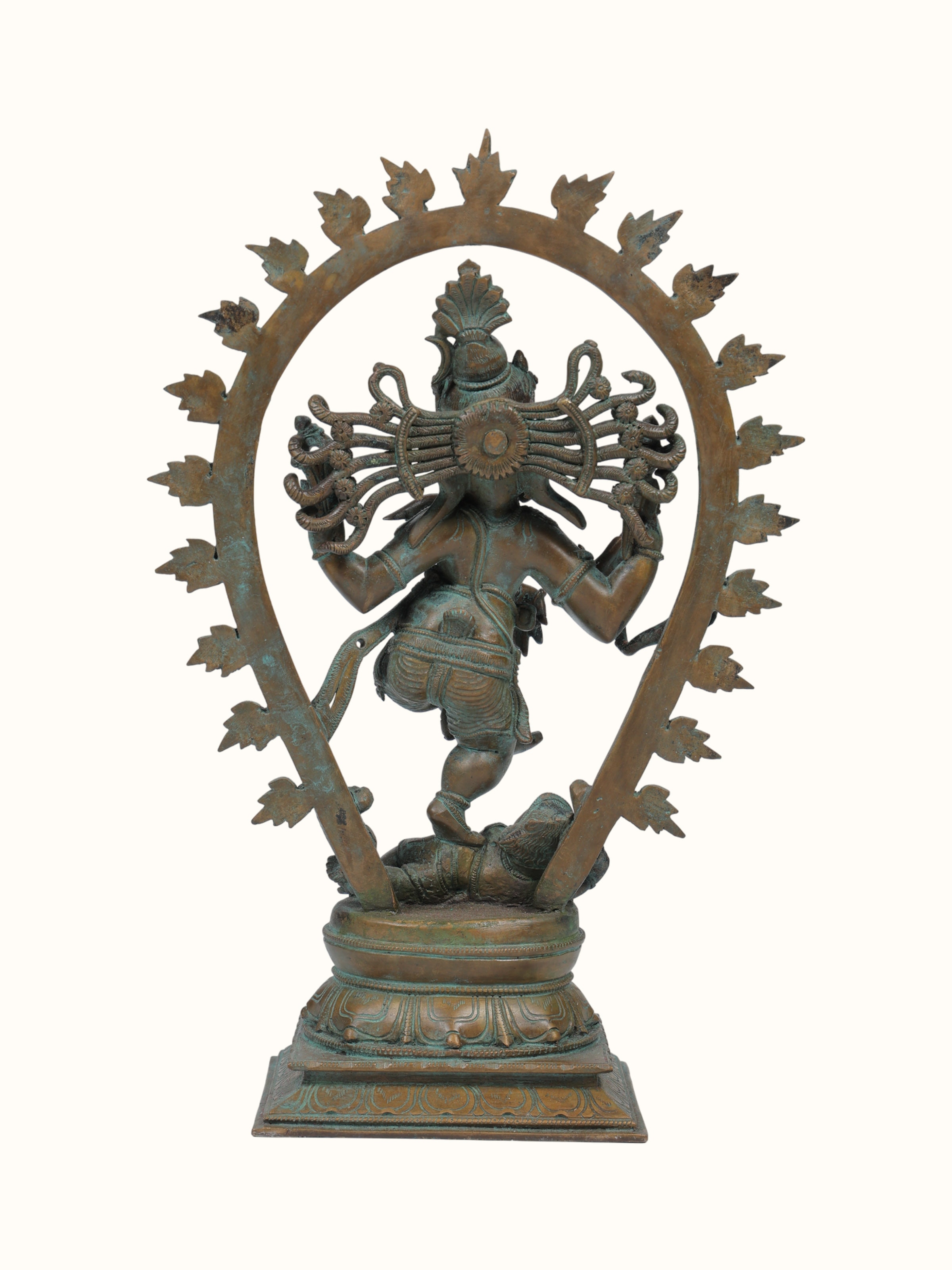 Bottom view of the Bronze Cast Nataraja Ganesha Idol