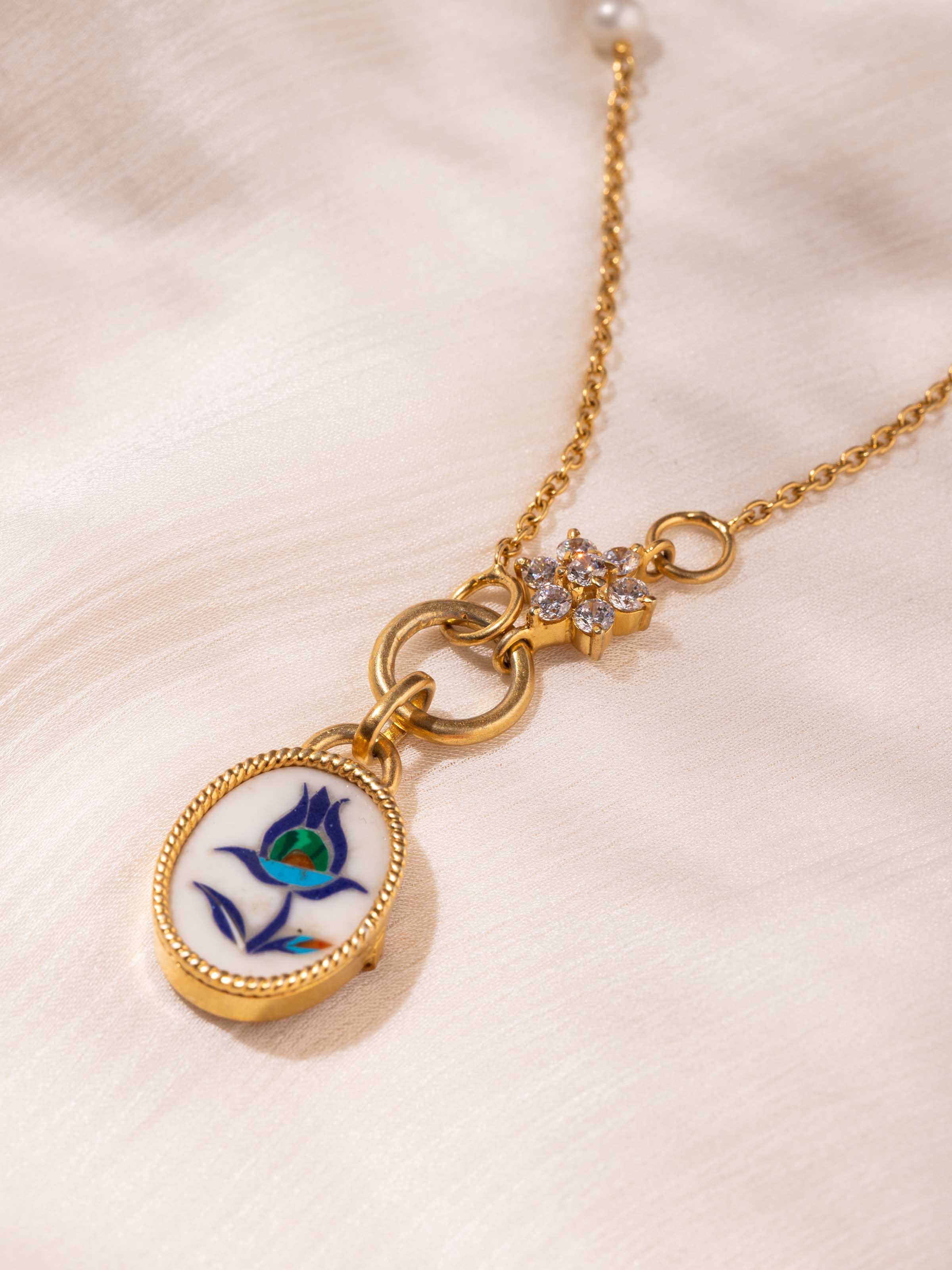 Parchinkari Silver Pendant & Chain