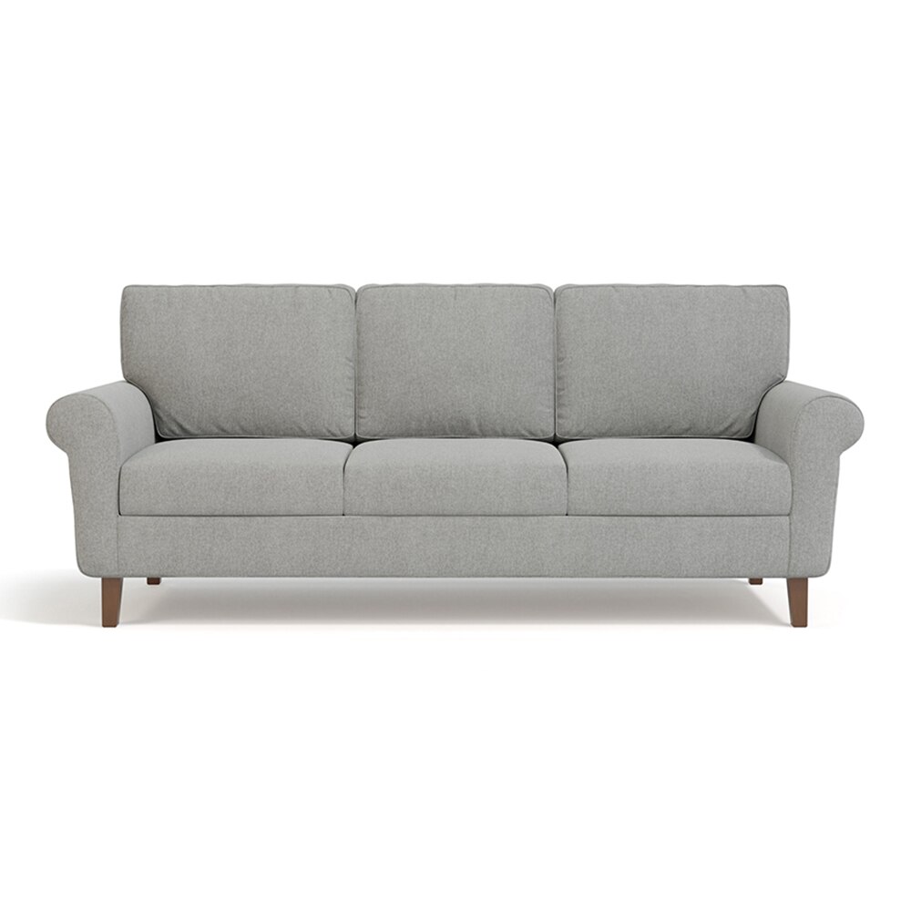 Oxford 3 Seater Fabric Sofa in Vapour Grey Colour