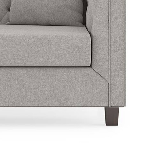 Windsor Essential 1 Seater Fabric Sofa in Vapour Grey Colour
