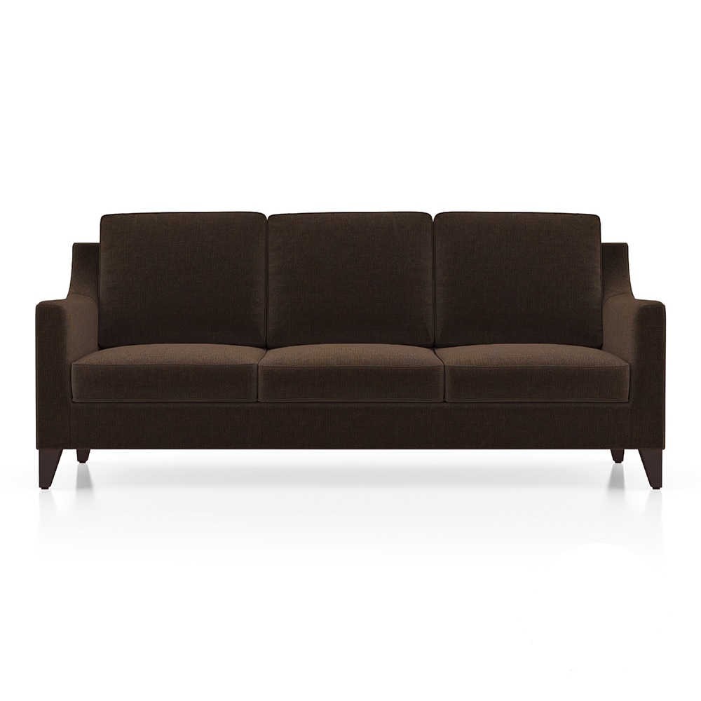 Abbey 3 Seater Fabric Sofa in Dark Earth Colour