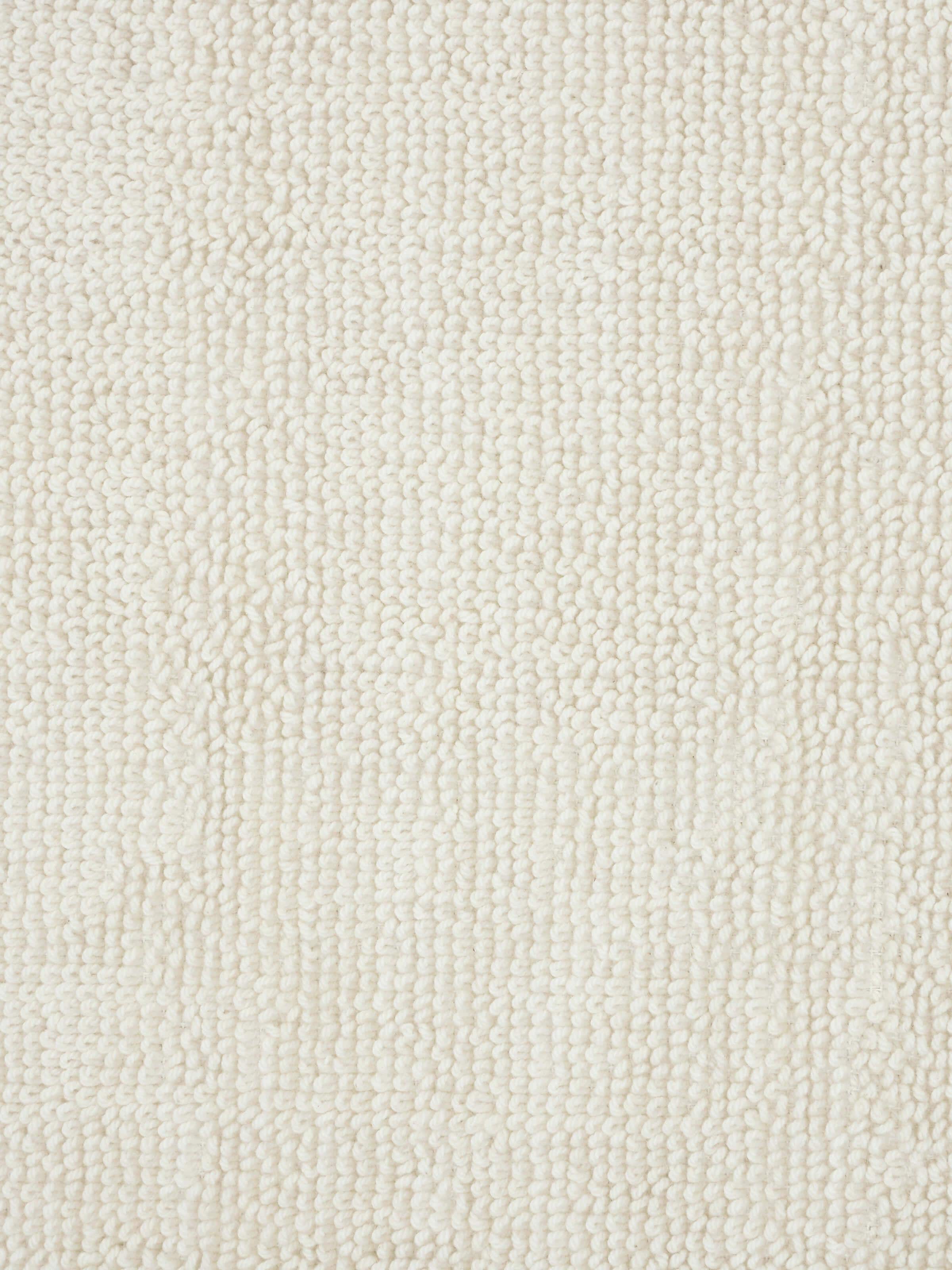Nityam Solid Ivory Cotton Bath Mat