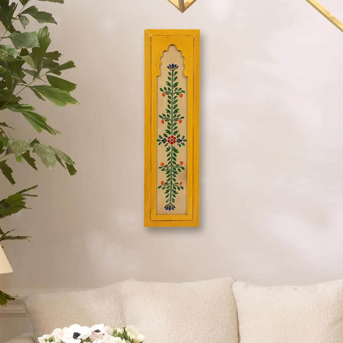 Desert Art MDF Decorative Wall Hanging Frame in Yellow Colour - Desert Art