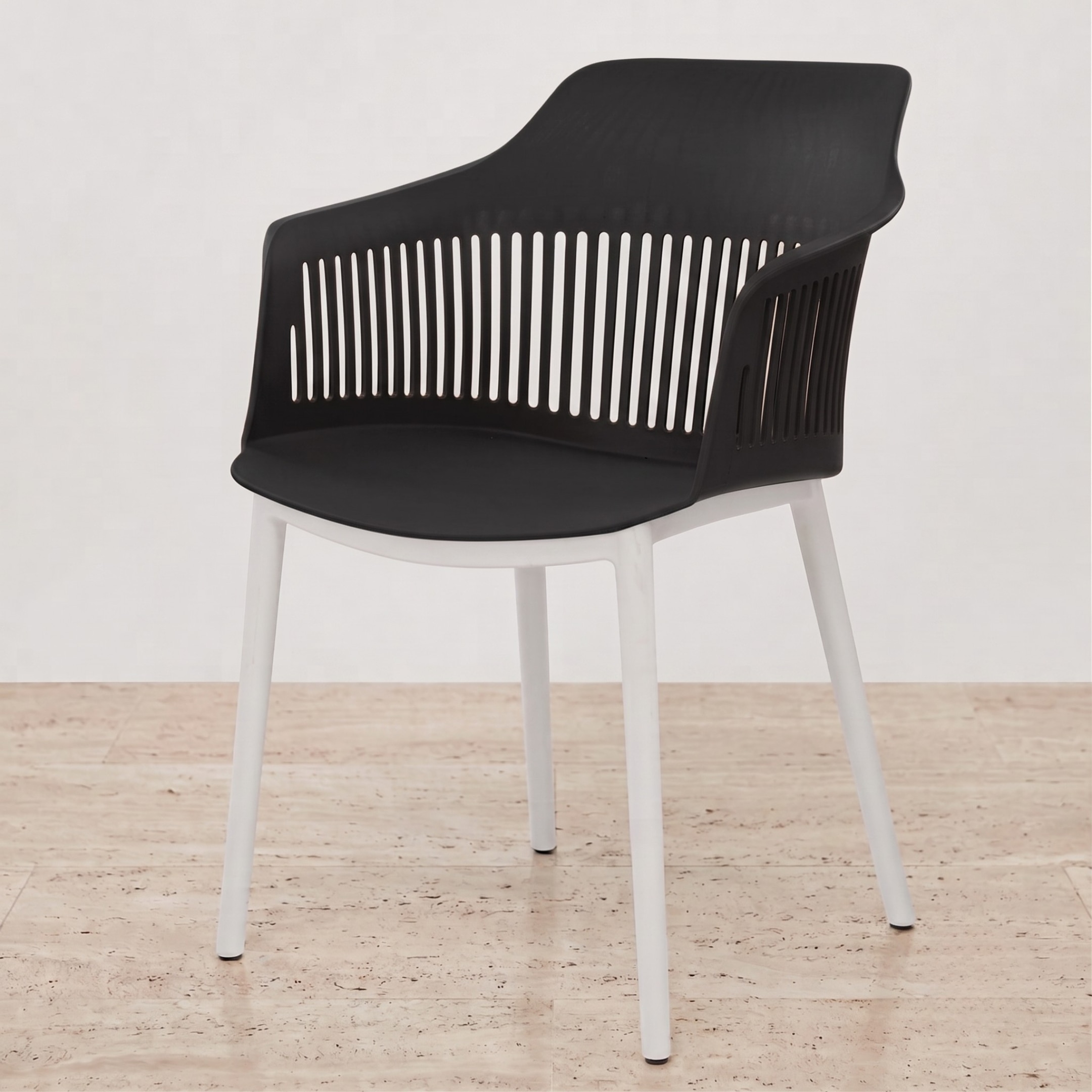 Kepler Brooks Senora Cafeteria Dining Chair in Black Colour - Kepler Brooks