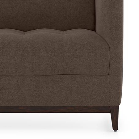 Florence Essential 2 Seater Fabric Sofa in Daschund Brown Colour