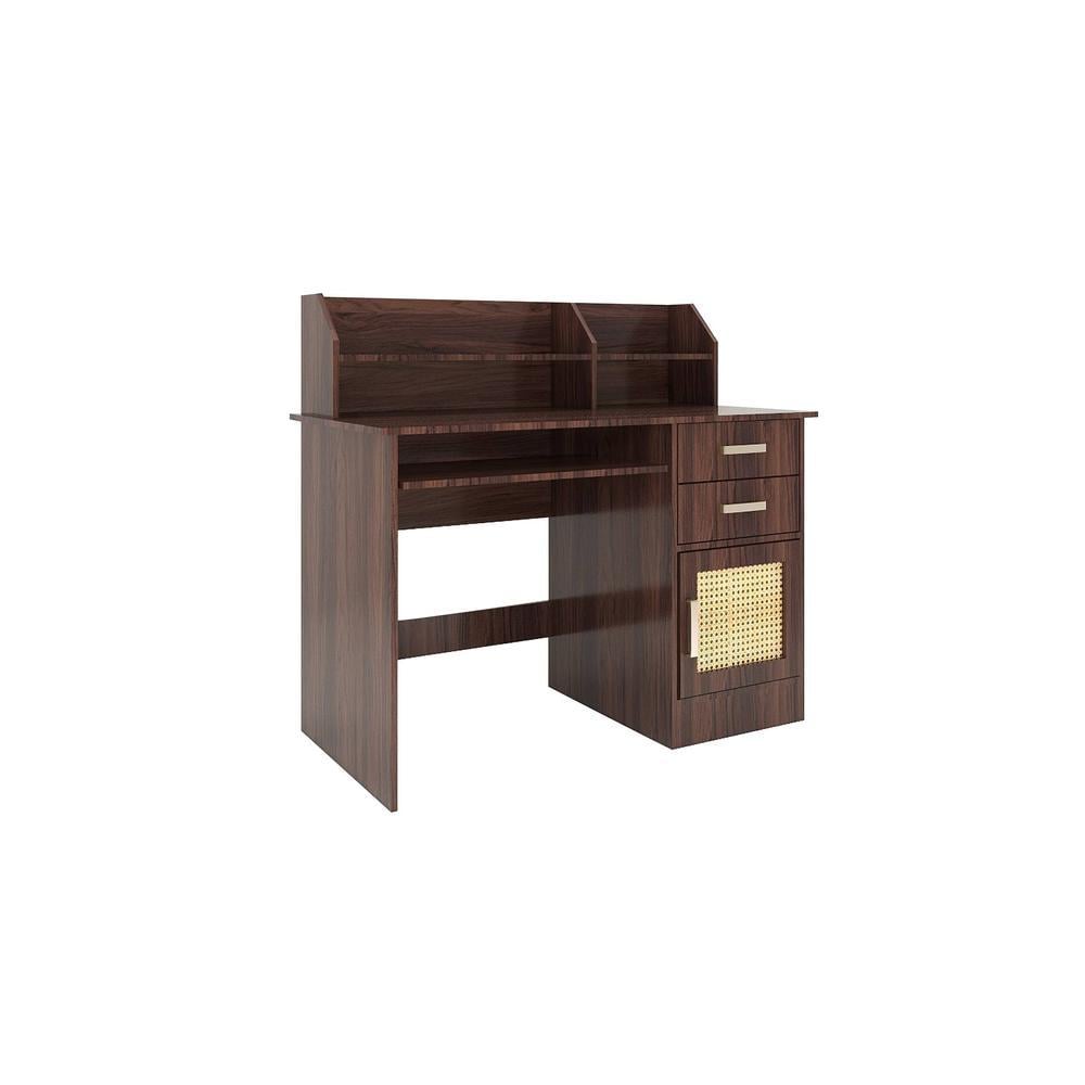 Shamon Study Table (Rattan Door)