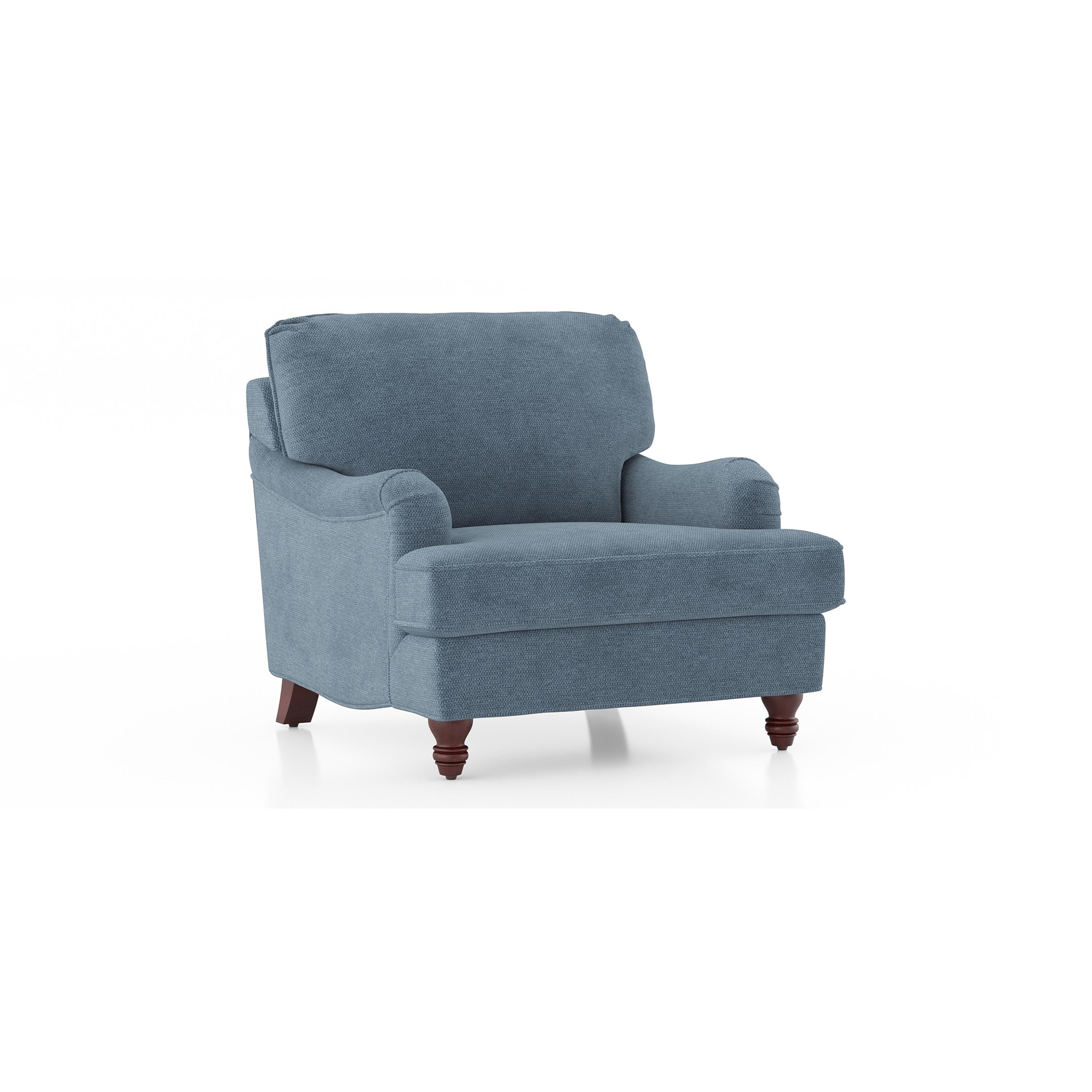 Ophelia 1 Seater Fabric Sofa In Ocean Weave