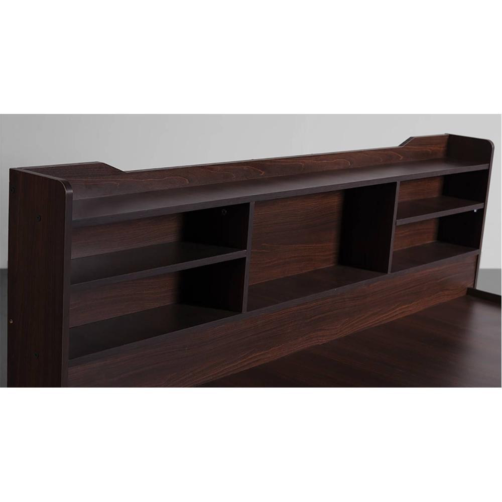 Sleepyhead Bed Es | Engineered Wood Queen Size Bed With Box Storage (Chestnut Dark)