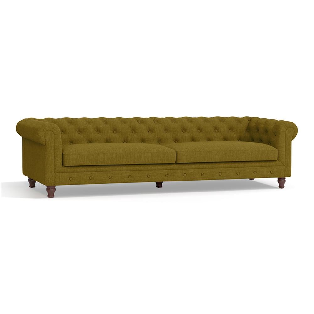 Winchester Premium 4 Seater Fabric Sofa in Olive Green Colour