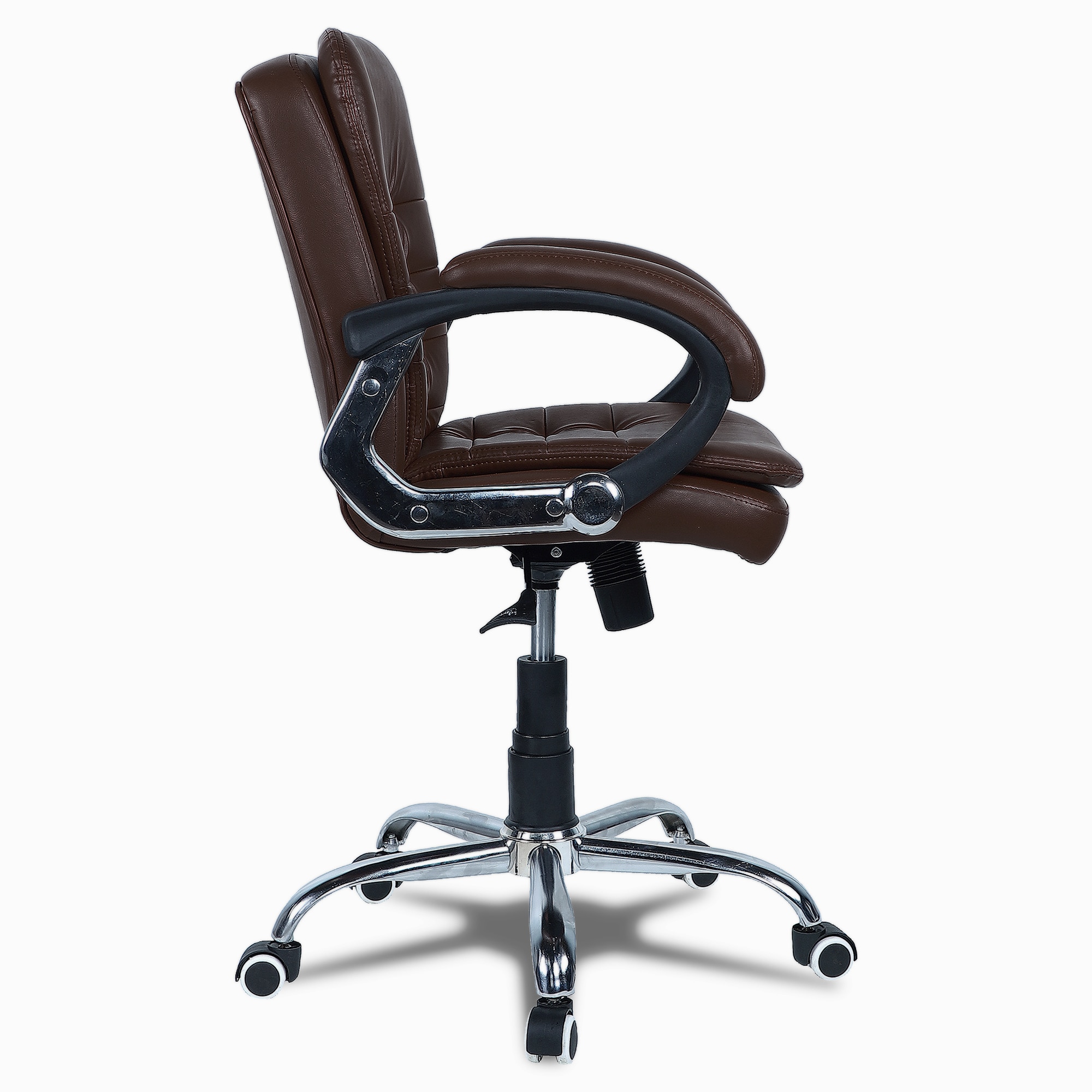Veaoilaa Mid Back Executive Chair in Brown Colour