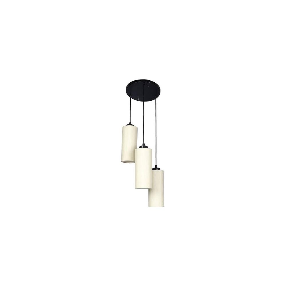 Mathias Off White Fabric Cluster Hanging Light
