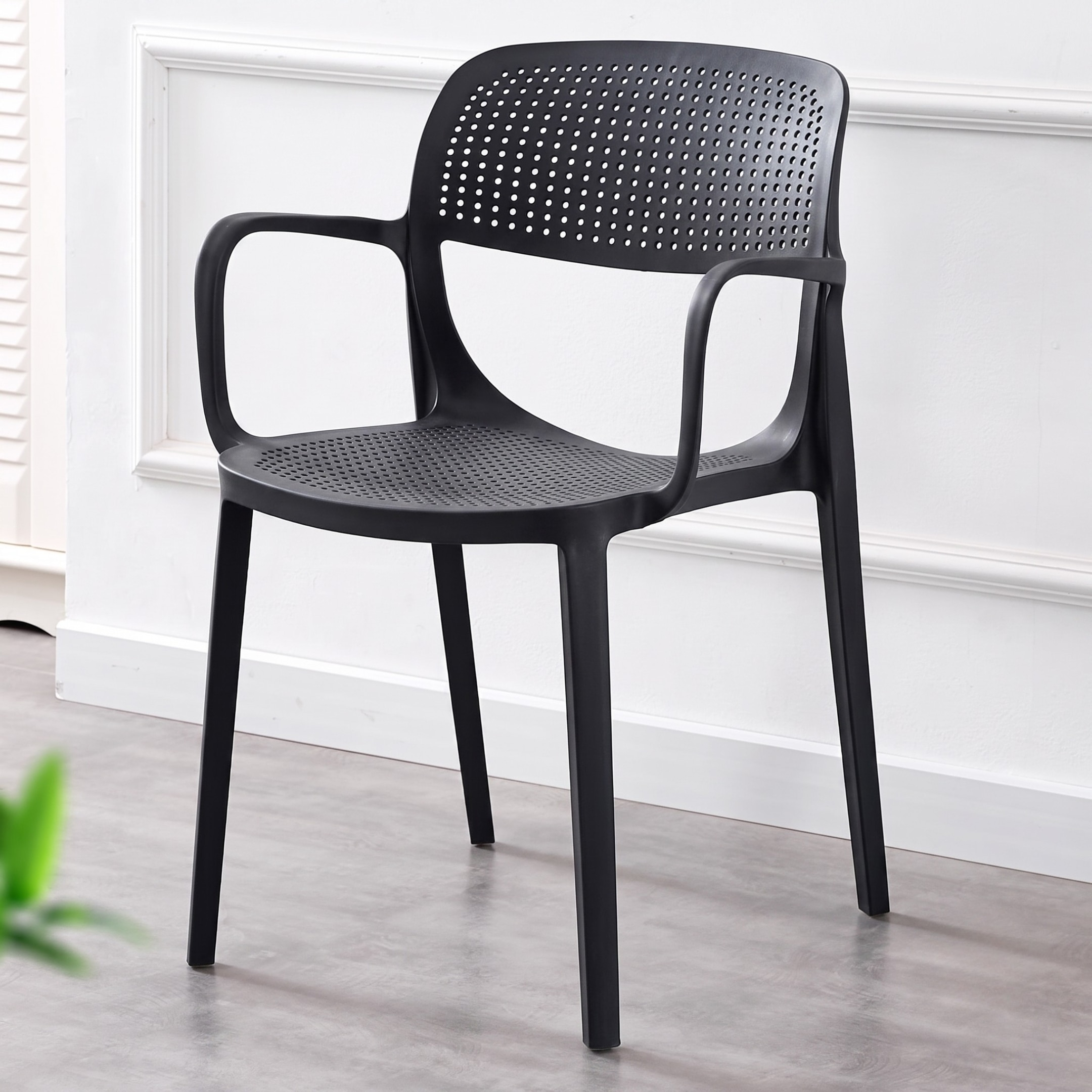 Kepler Brooks Vola Cafeteria Dining Chair in Black Colour - Kepler Brooks