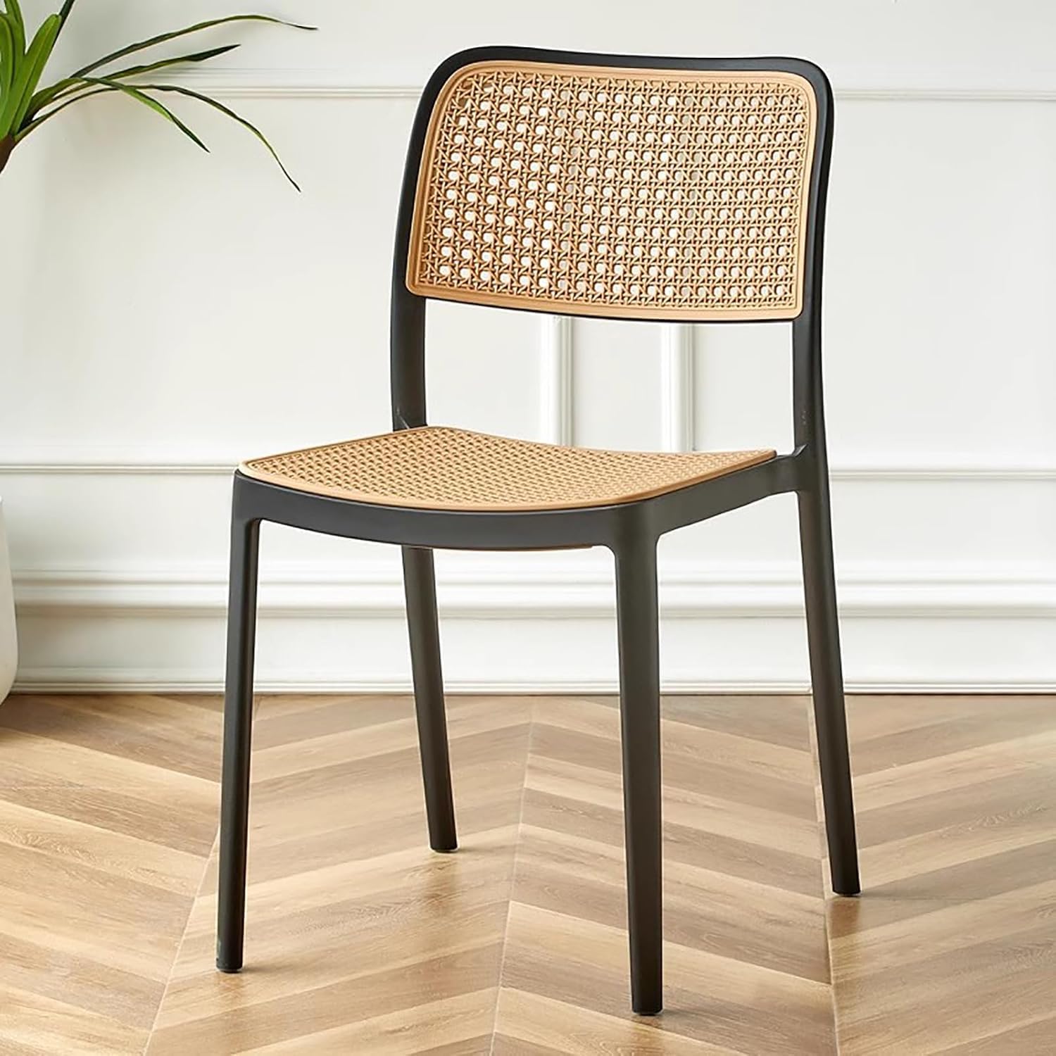 Kepler Brooks Zen Cafeteria Dining Chair in Black Colour - Kepler Brooks