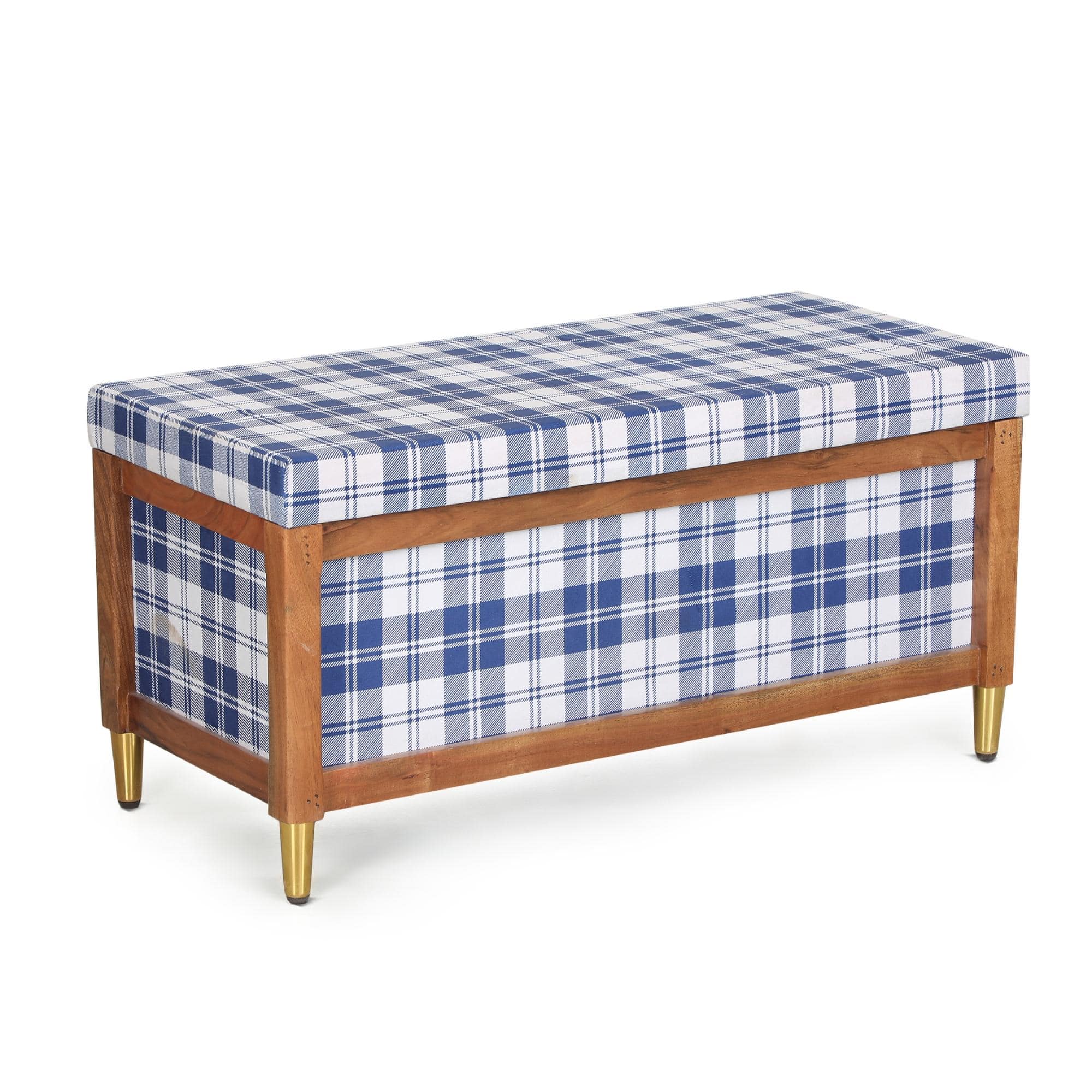 Harper Trunk In Blue Checks