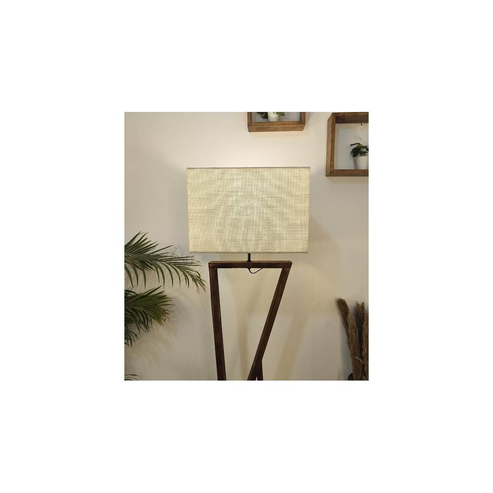 Chloe Beige Jute Floor Lamp with Beige Jute Base