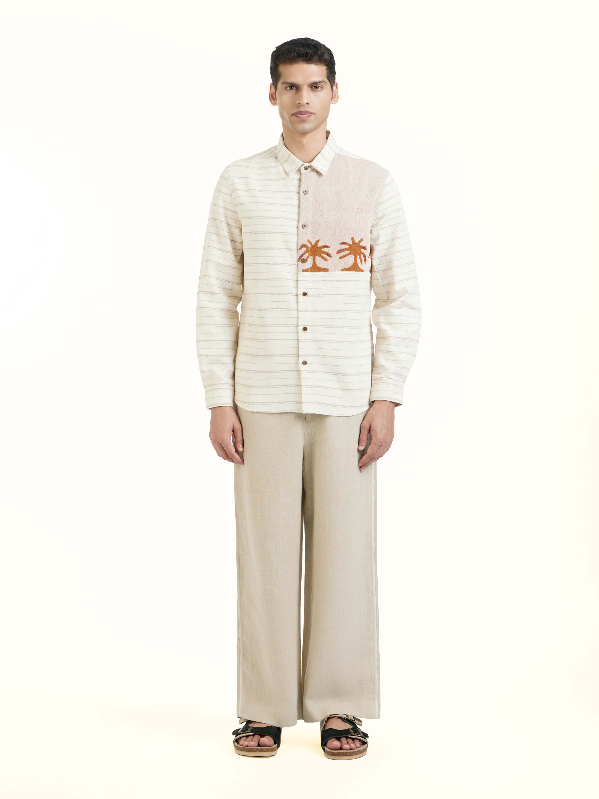 Ivory Kutchi Embroidered Shirt