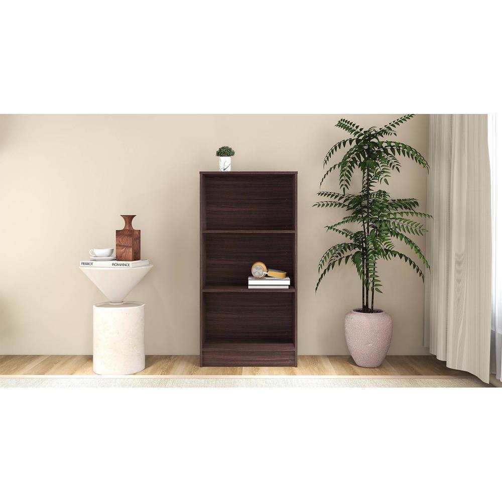 Hayao 3 Tier Book Shelf in Wenge Finish