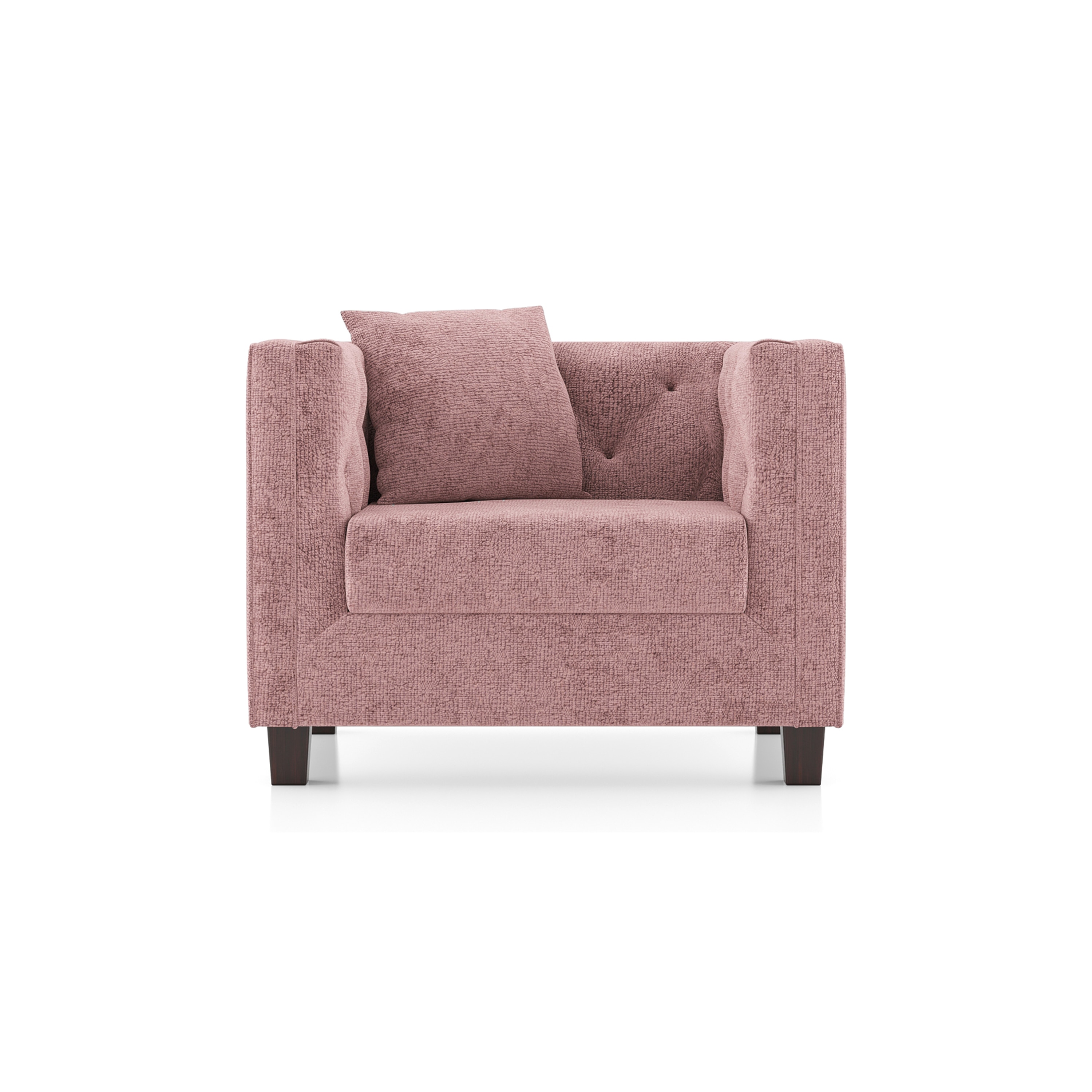 Windsor Essential 1 Seater Fabric Sofa In Desert Rose