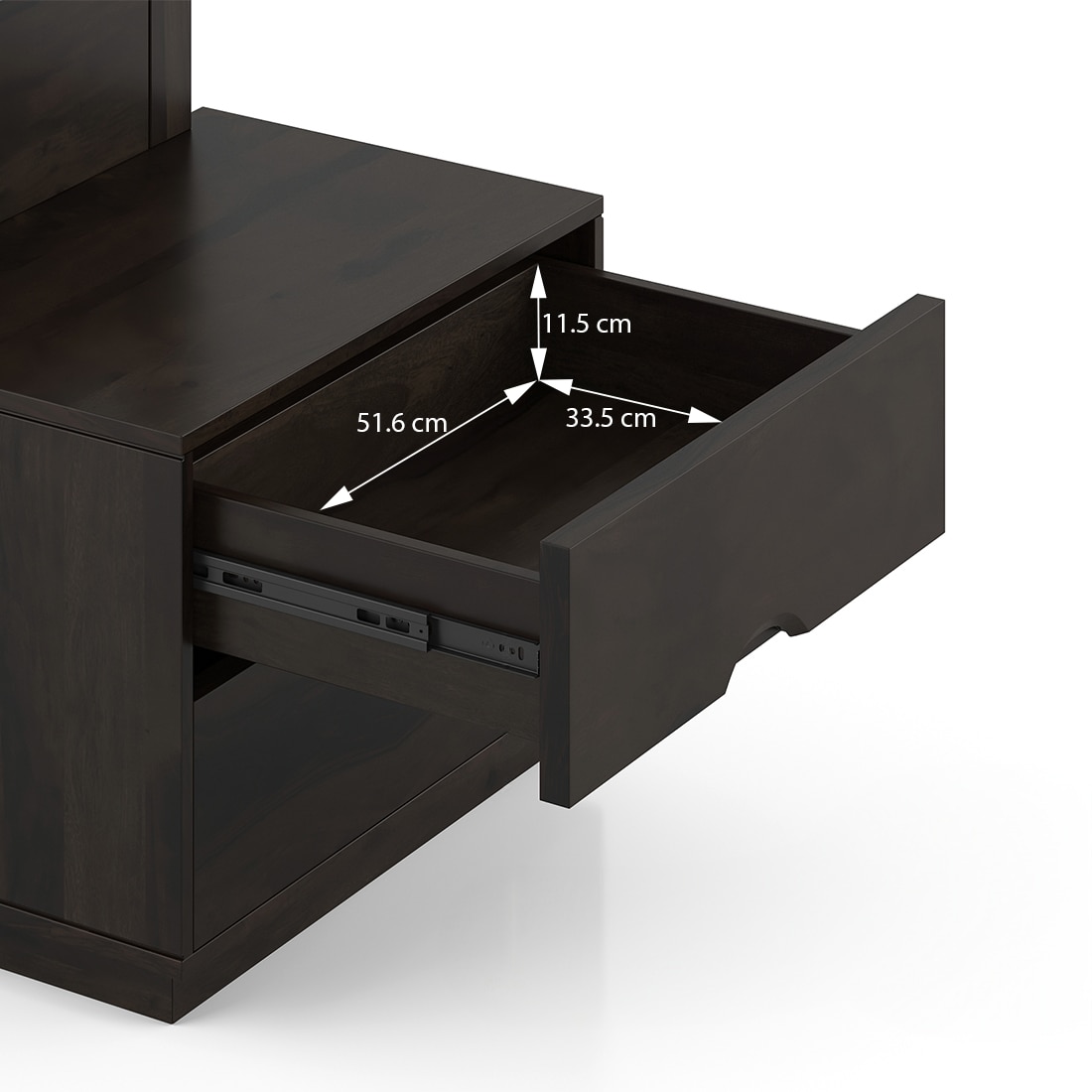 Zephyr Dresser with Mirror Finish- American Walnut