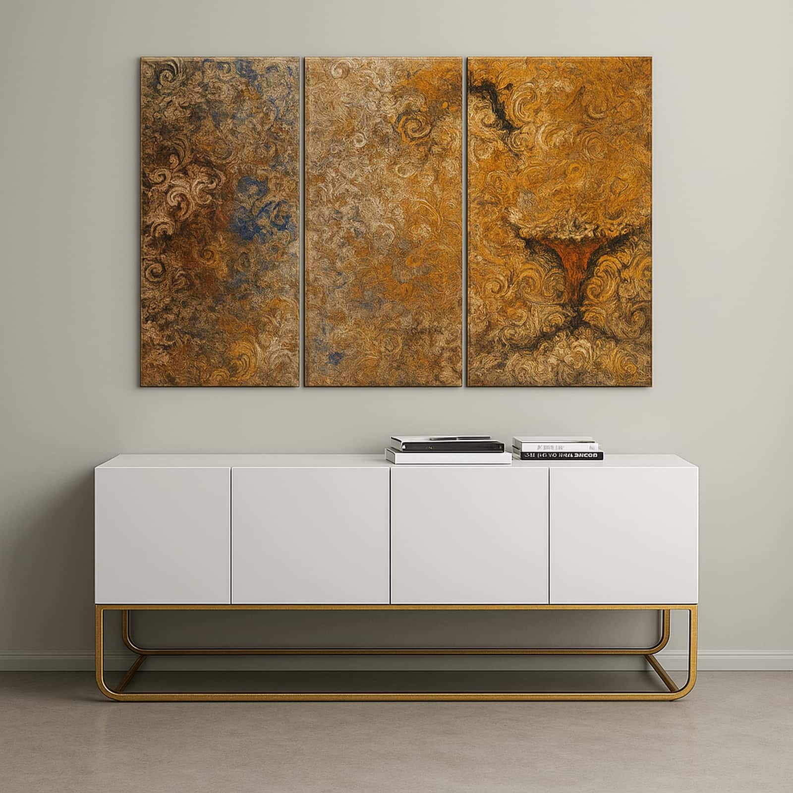 Truss Brown Pieces Barbary Lion Canvas Wall Prints Canvas Wall Prints Set of 3 Multicolor Matte