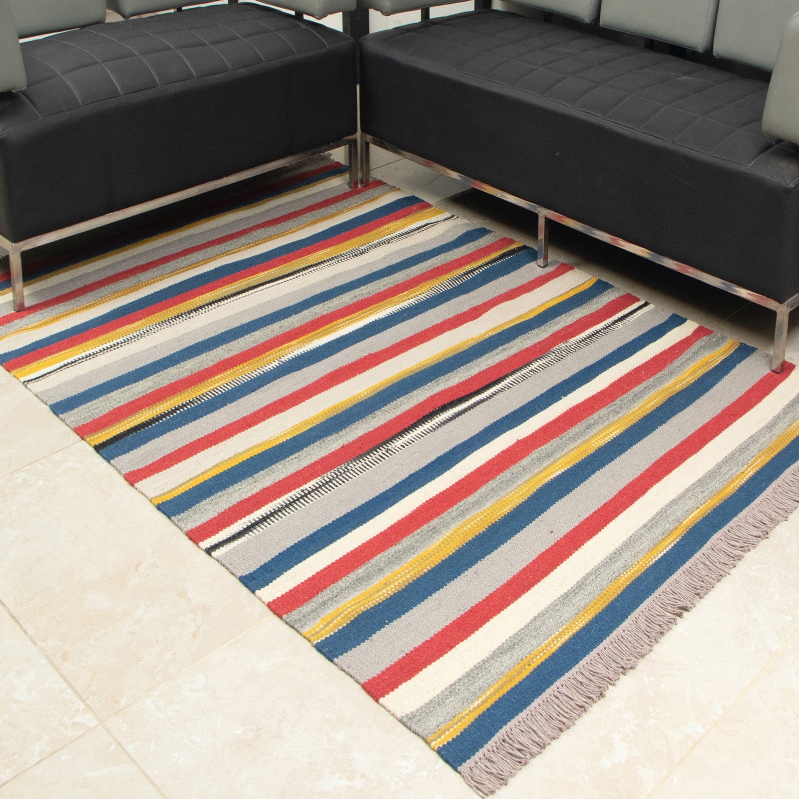 StripAI Dhurrie 5 X 7