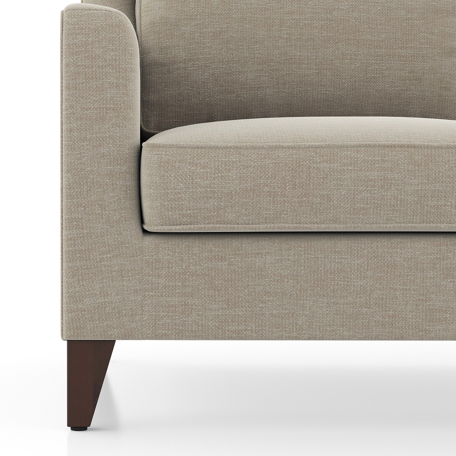 Abbey Sofa (Colour : Oyster Beige, Cushion : Hard, Seating Capacity : 3 Seater)